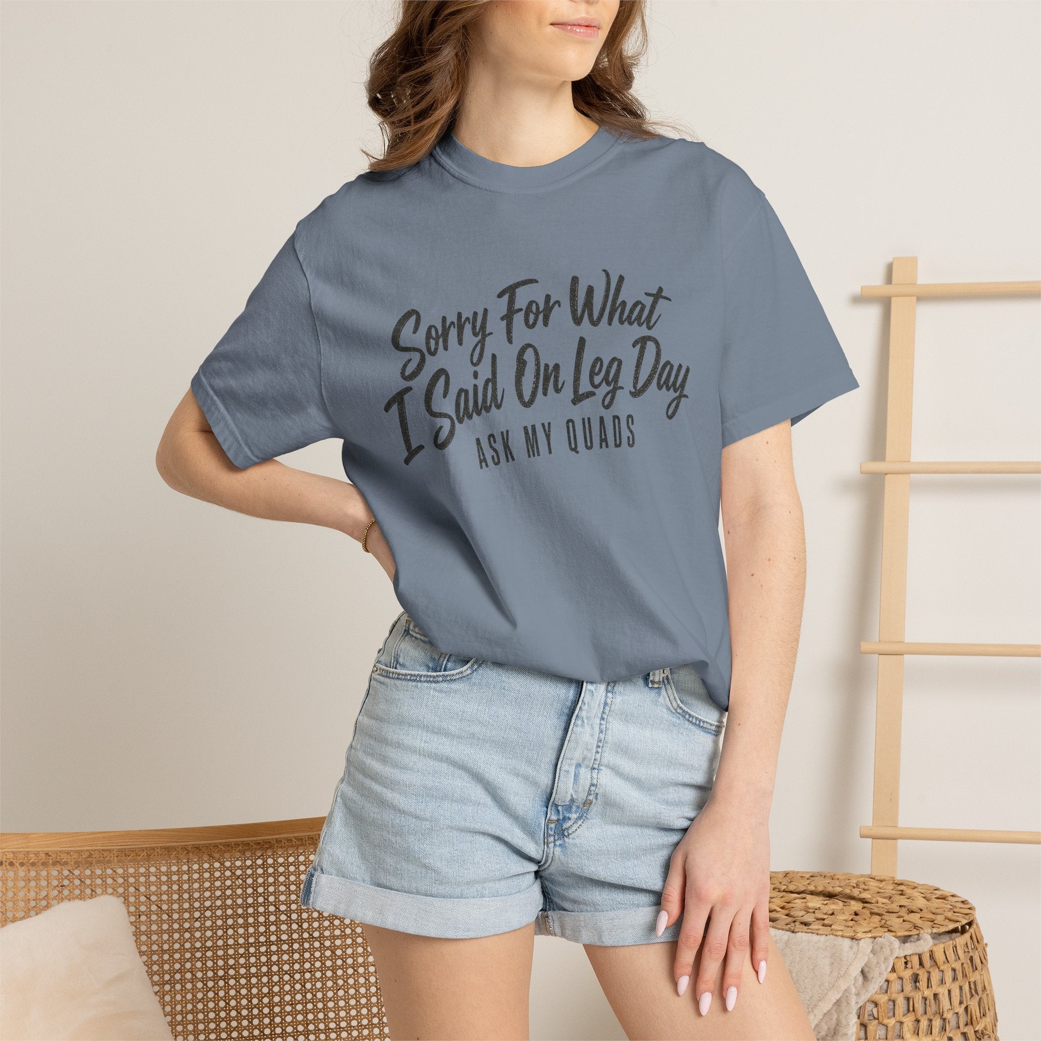 Leg Day T-Shirt — "Sorry For What I Said On Leg Day" Gym Workout Tee
