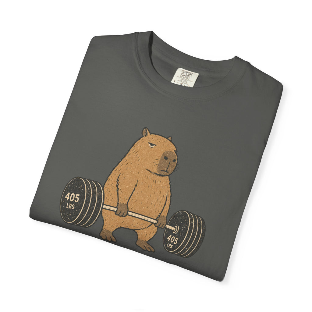 Bear Lifting Barbell T-Shirt — "Zero Days Off (Emotionally)" Gym Humor Tee