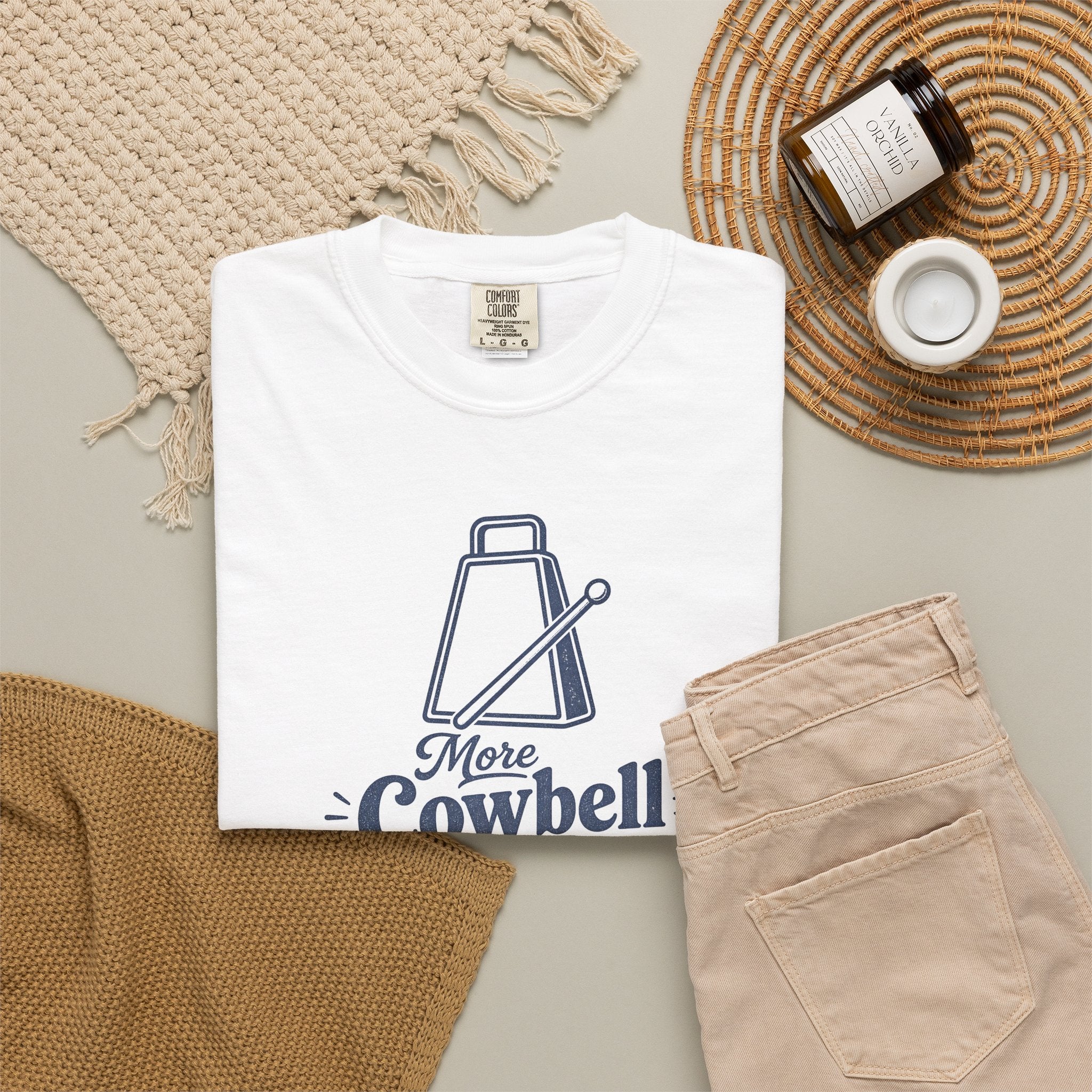 Cowbell Graphic T-Shirt — “More Cowbell, More Reps” Fitness Tee