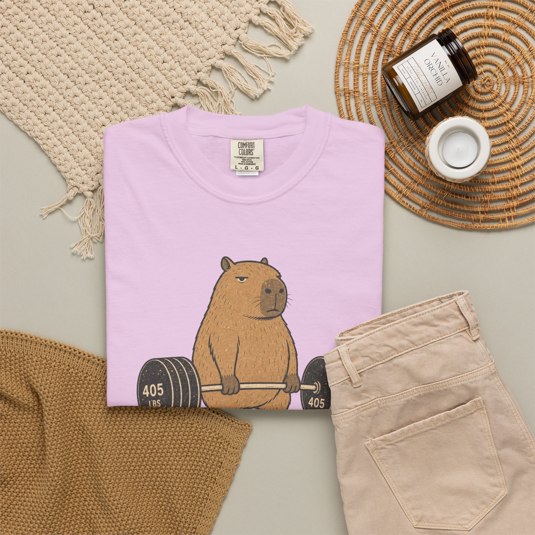Bear Lifting Barbell T-Shirt — "Zero Days Off (Emotionally)" Gym Humor Tee