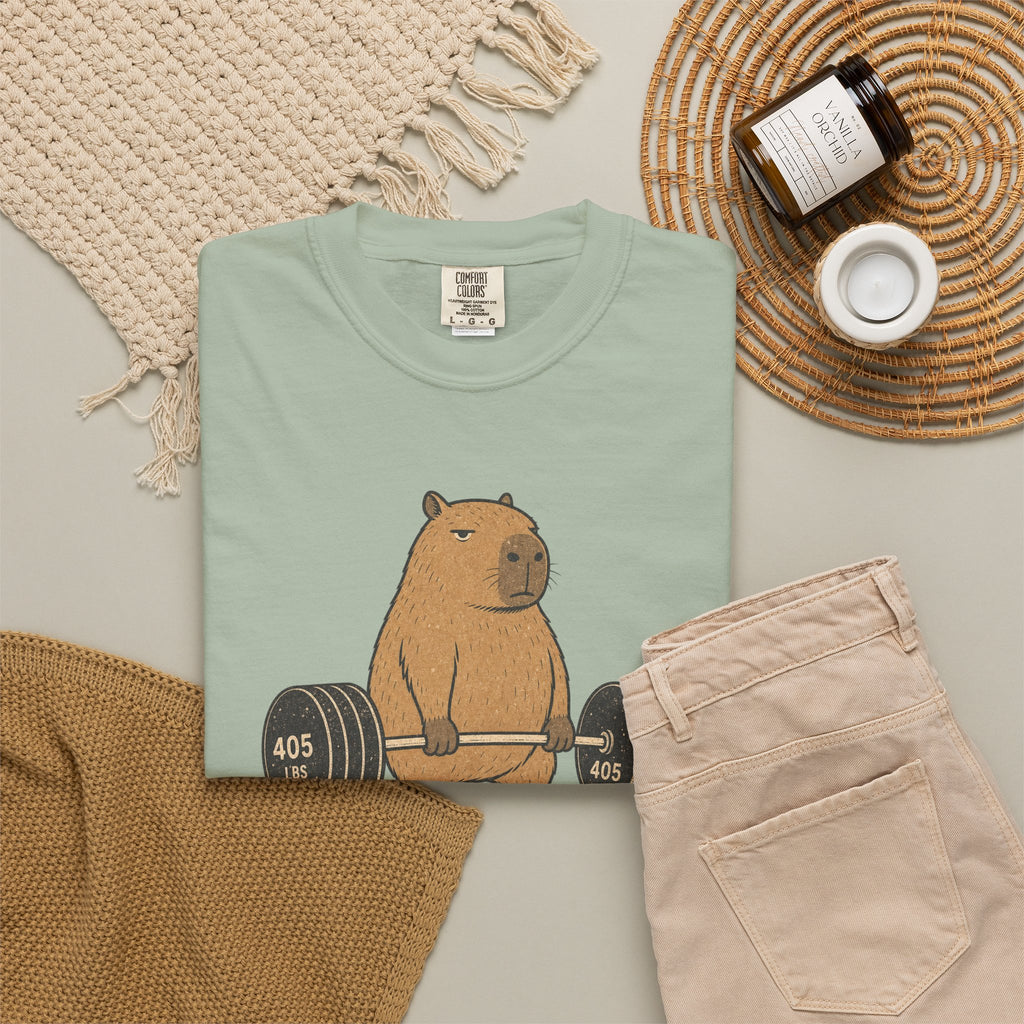 Bear Lifting Barbell T-Shirt — "Zero Days Off (Emotionally)" Gym Humor Tee