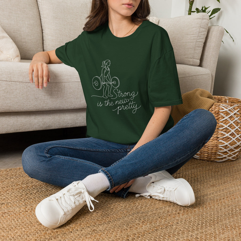 Girl lifting weights T-Shirt