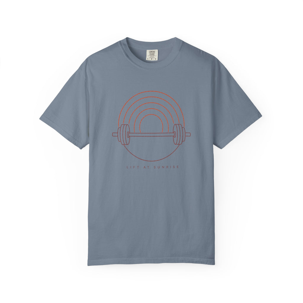 Fitness Rainbow T-Shirt — Live At Sunrise Barbell Graphic Tee