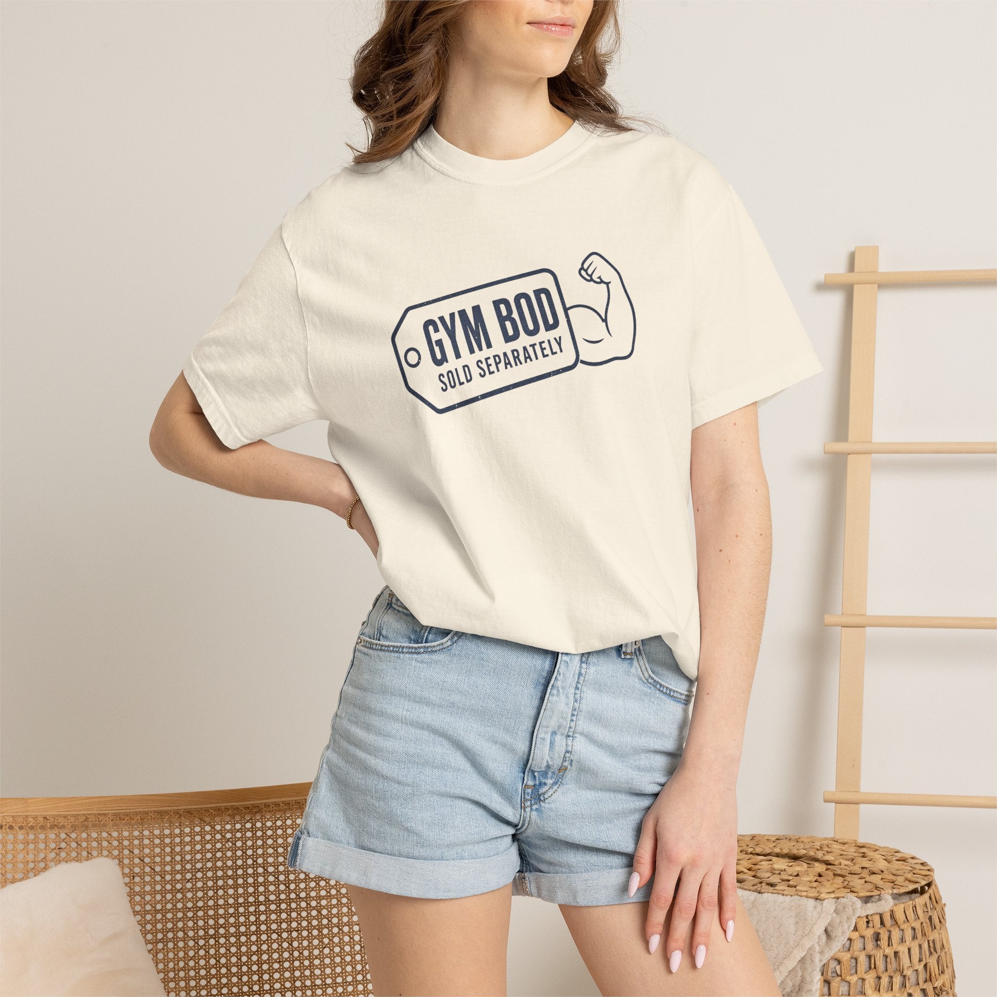 Gym Bod T-Shirt — "Gym Bod Sold Separately" Fitness Tee