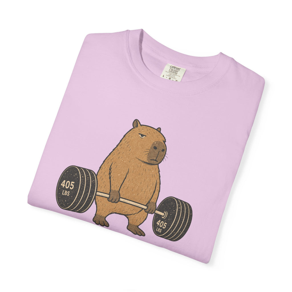 Bear Lifting Barbell T-Shirt — "Zero Days Off (Emotionally)" Gym Humor Tee