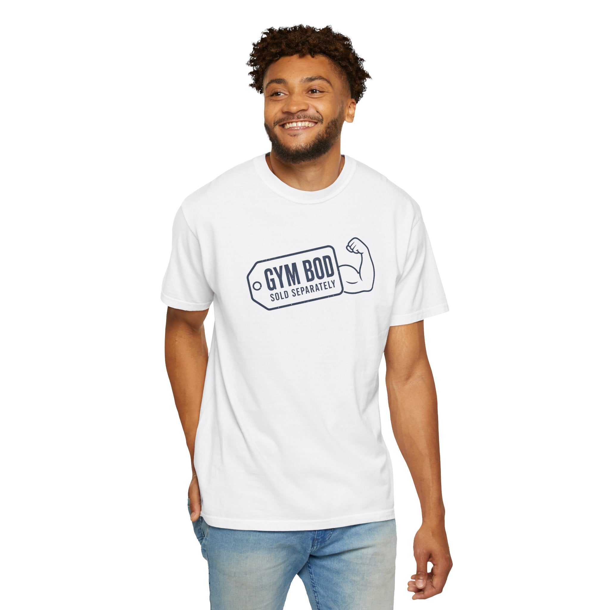 Gym Bod T-Shirt — "Gym Bod Sold Separately" Fitness Tee