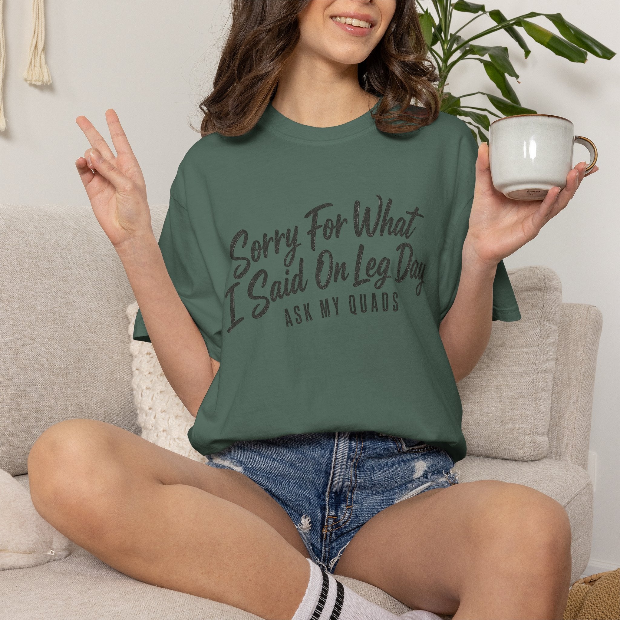 Leg Day T-Shirt — "Sorry For What I Said On Leg Day" Gym Workout Tee