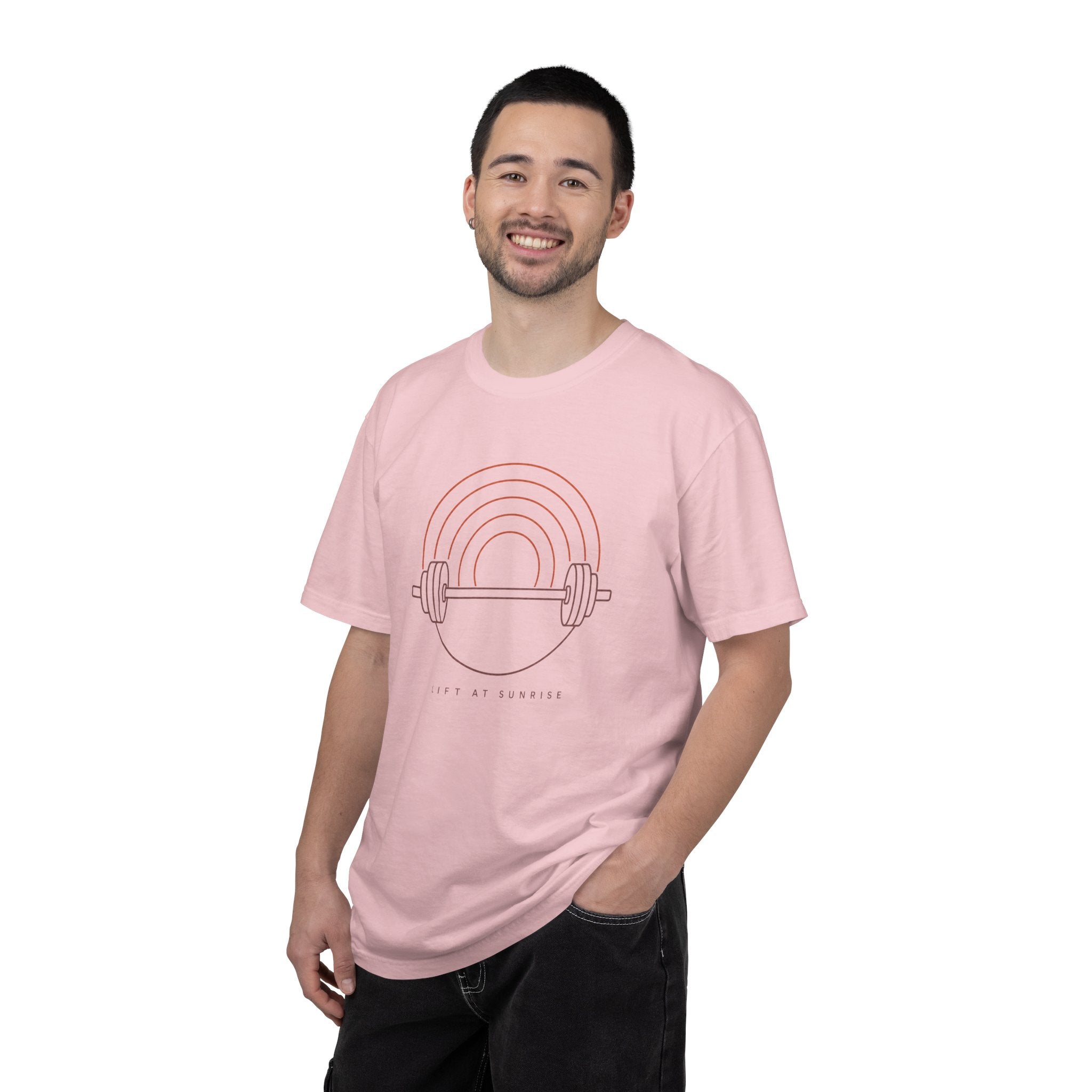Fitness Rainbow T-Shirt — Live At Sunrise Barbell Graphic Tee