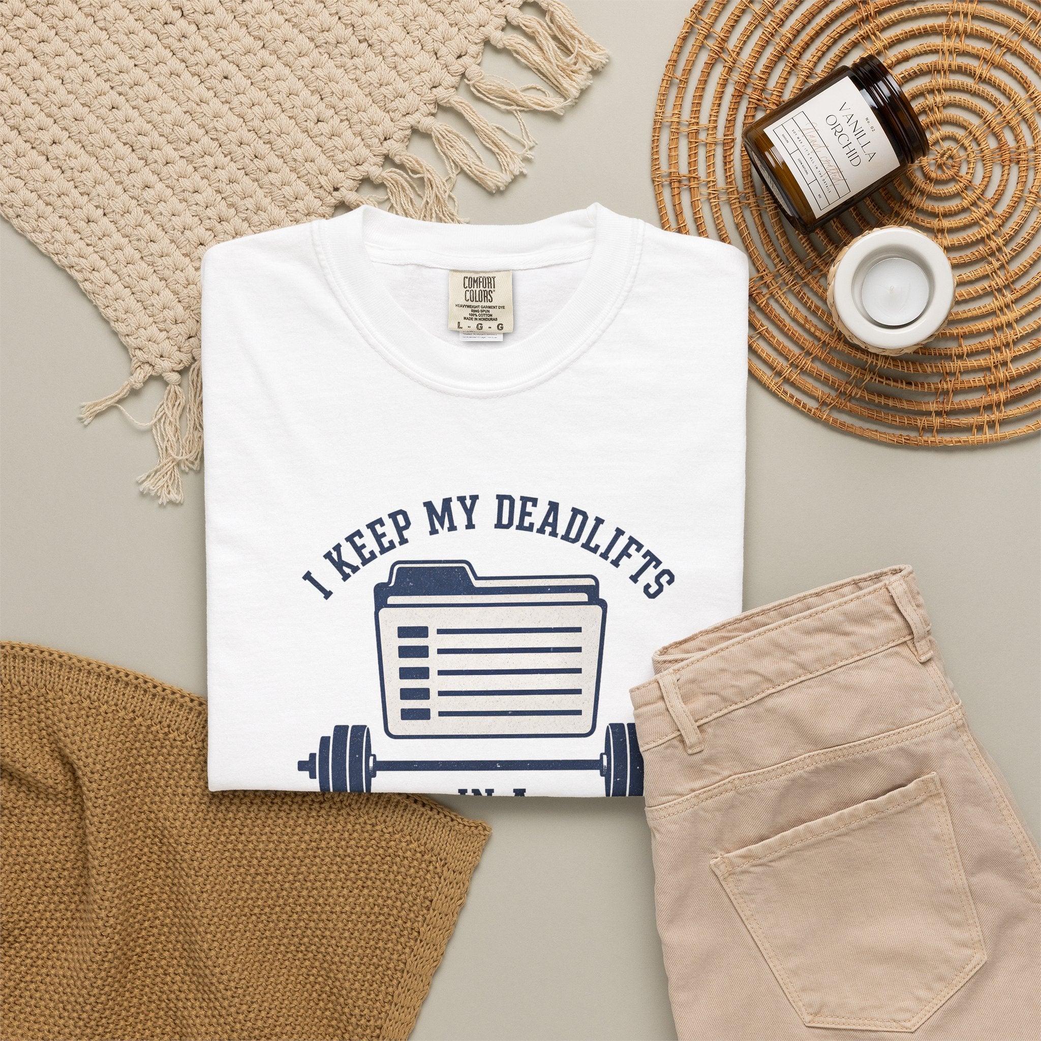 Dad-A-Base Deadlifts T-Shirt — "I Keep My Deadlifts in a Dad-A-Base" Gym Tee
