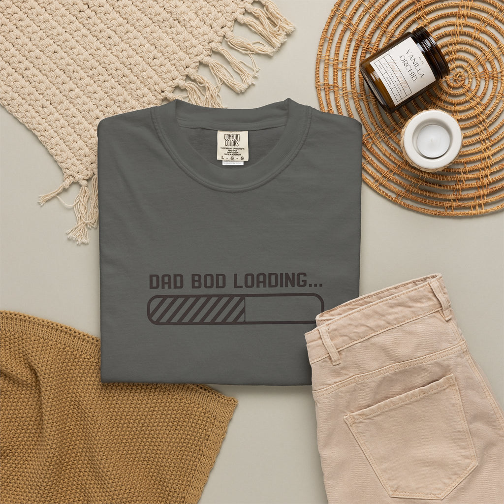 Dad Bod Loading T-Shirt — Funny Fatherhood Progress Bar Tee