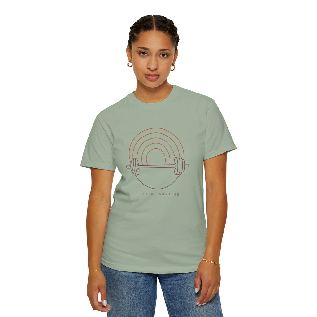 Fitness Rainbow T-Shirt — Live At Sunrise Barbell Graphic Tee