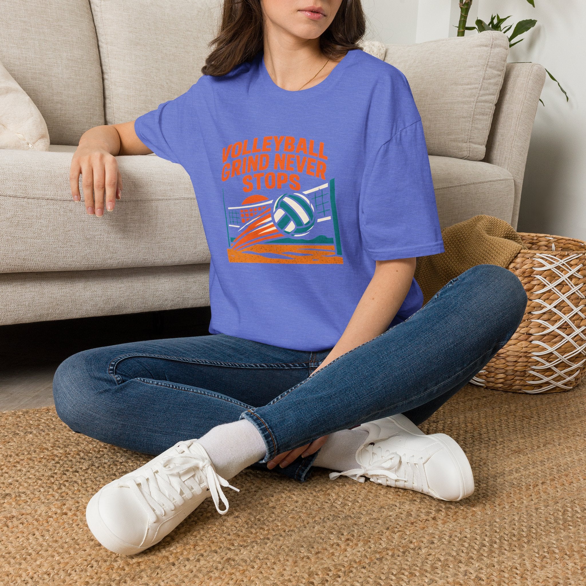 Volleyball Grind Never Stops T-Shirt