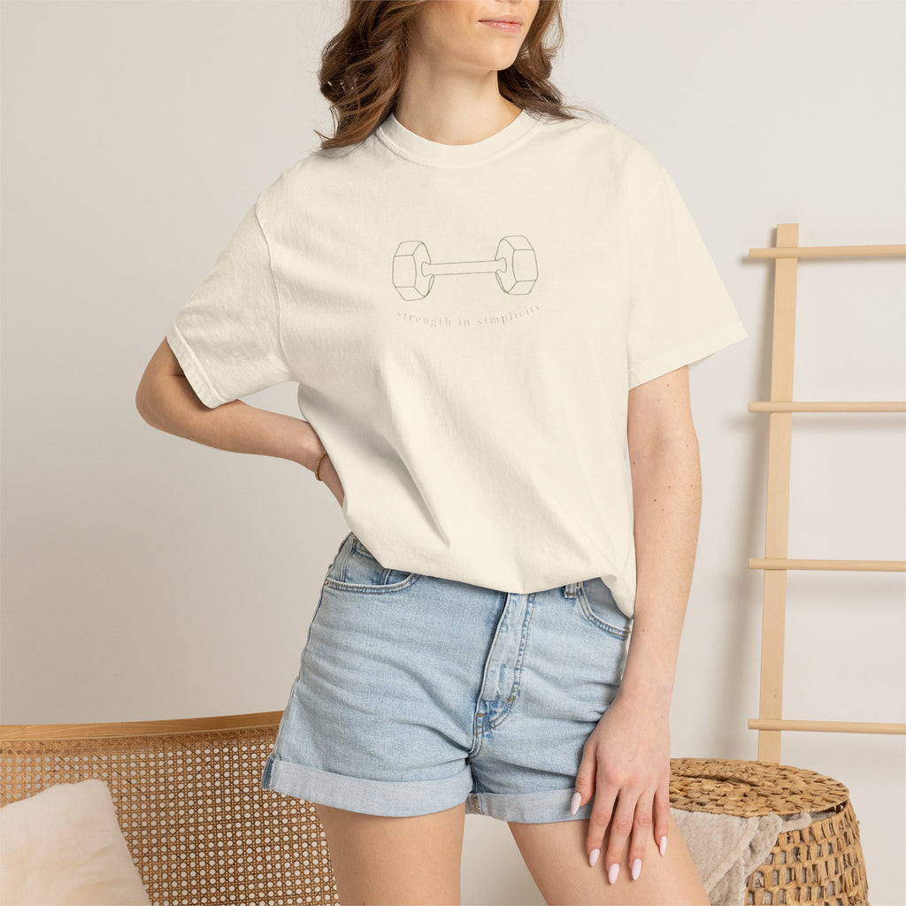 Strength in Simplicity Barbell T-Shirt