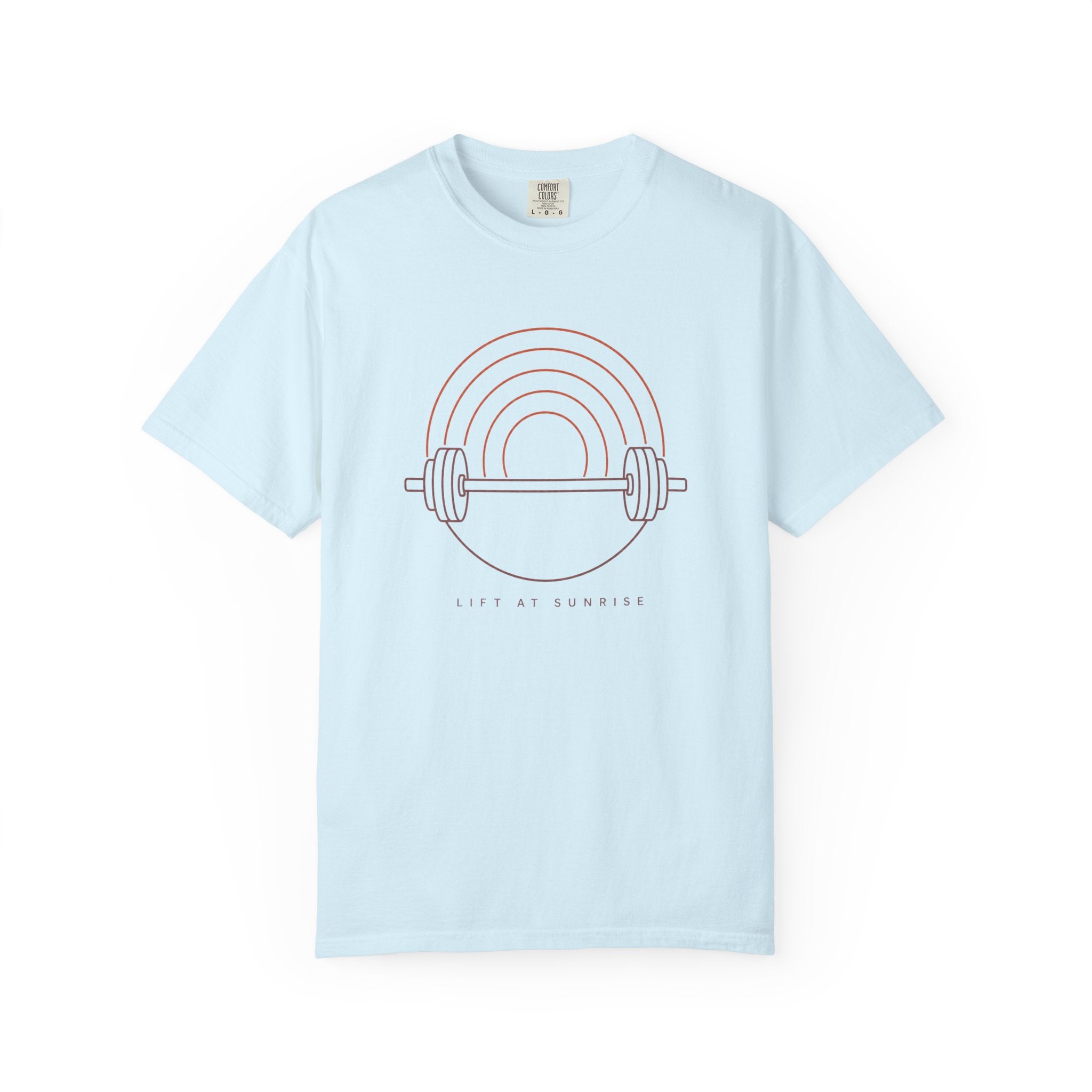 Fitness Rainbow T-Shirt — Live At Sunrise Barbell Graphic Tee