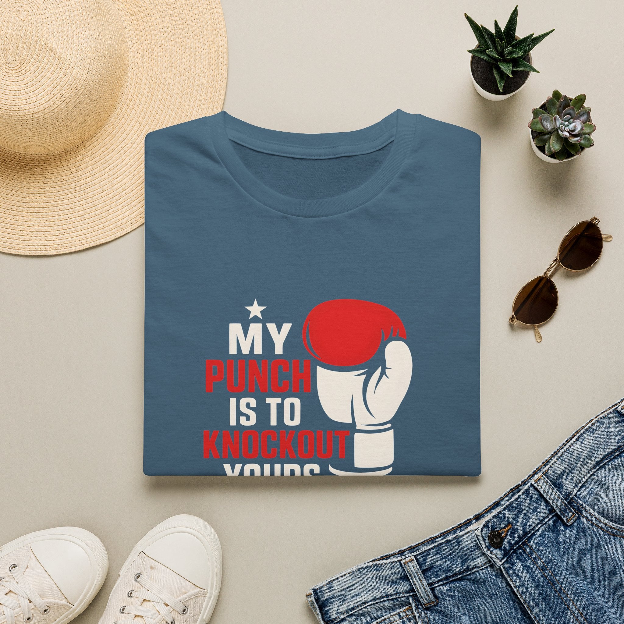Knockout Punch Slogan T-Shirt