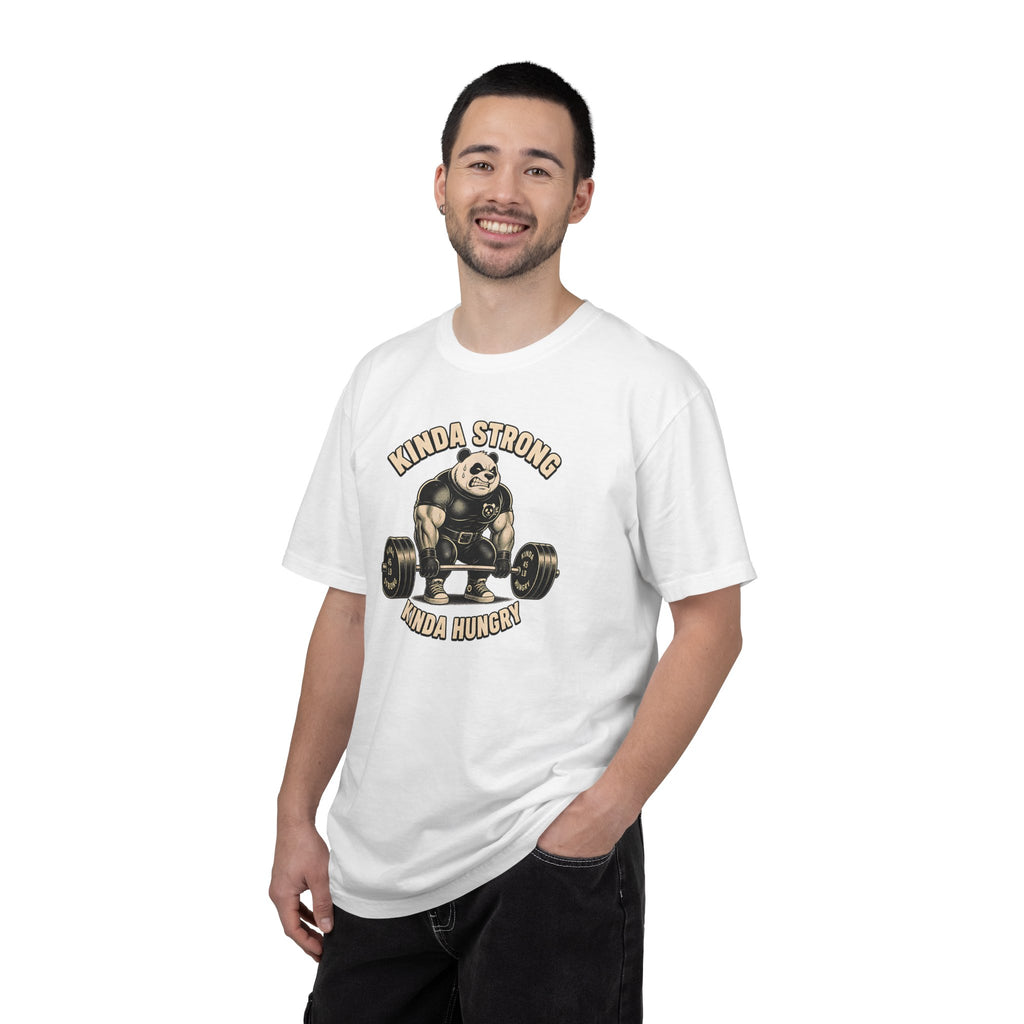 "Kinda Strong Kinda Hungry" Panda Weightlifting Gym Tee