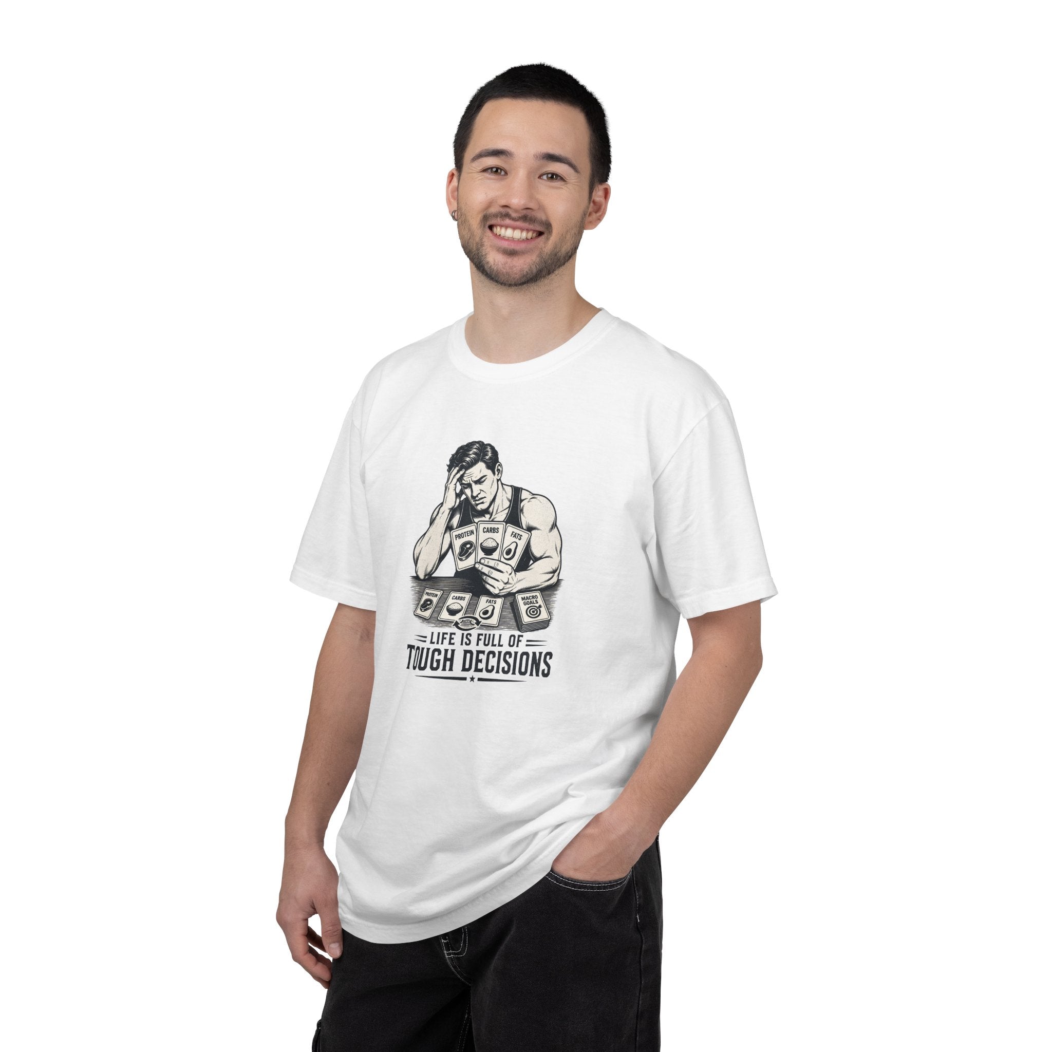 T-Shirt “Life Is Full of Tough Decisions” Funny Card-Player Graphic Tee