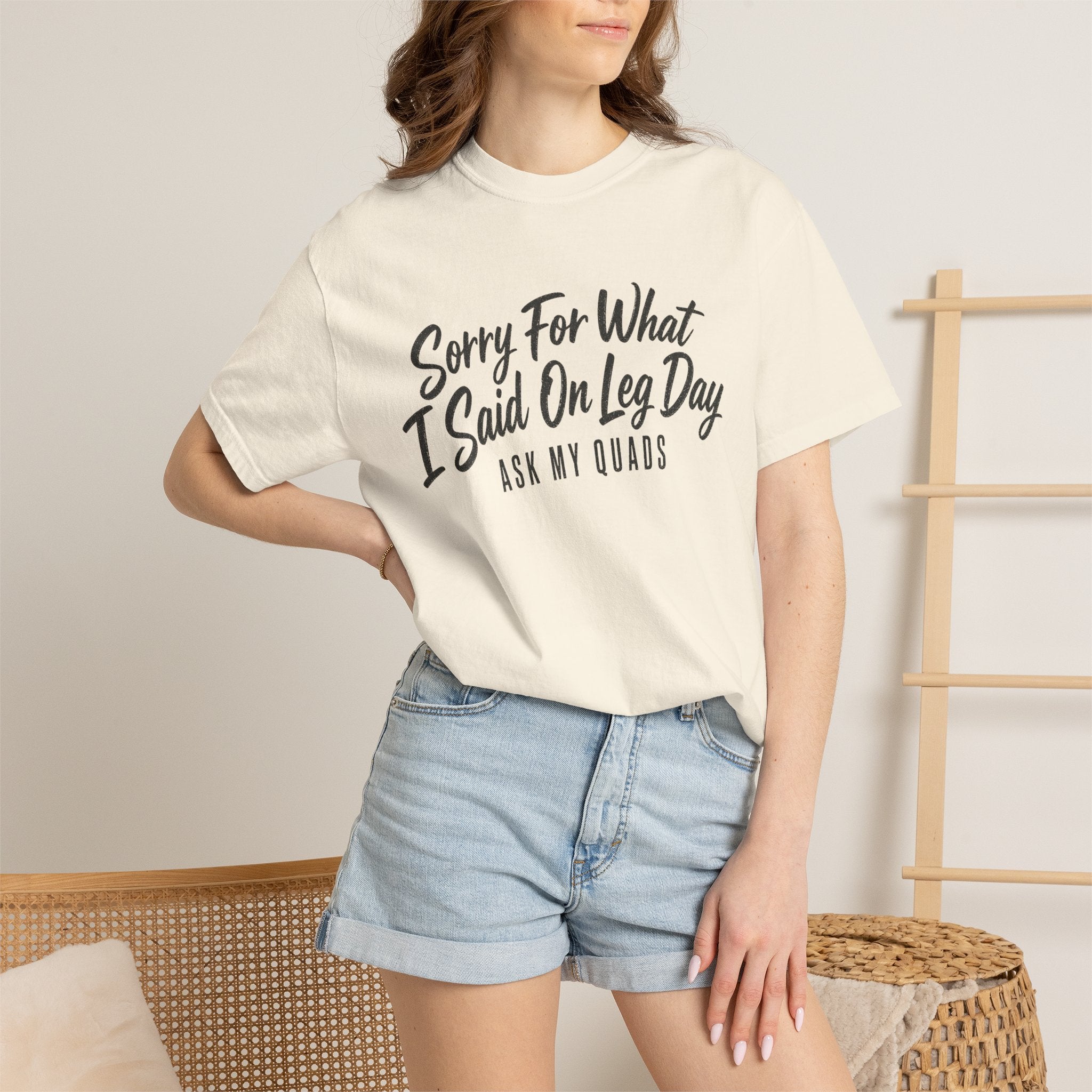 Leg Day T-Shirt — "Sorry For What I Said On Leg Day" Gym Workout Tee