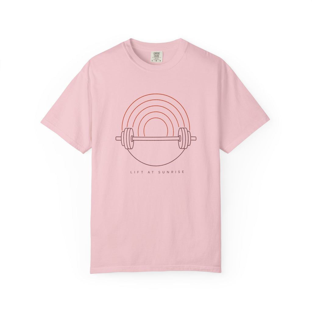 Fitness Rainbow T-Shirt — Live At Sunrise Barbell Graphic Tee