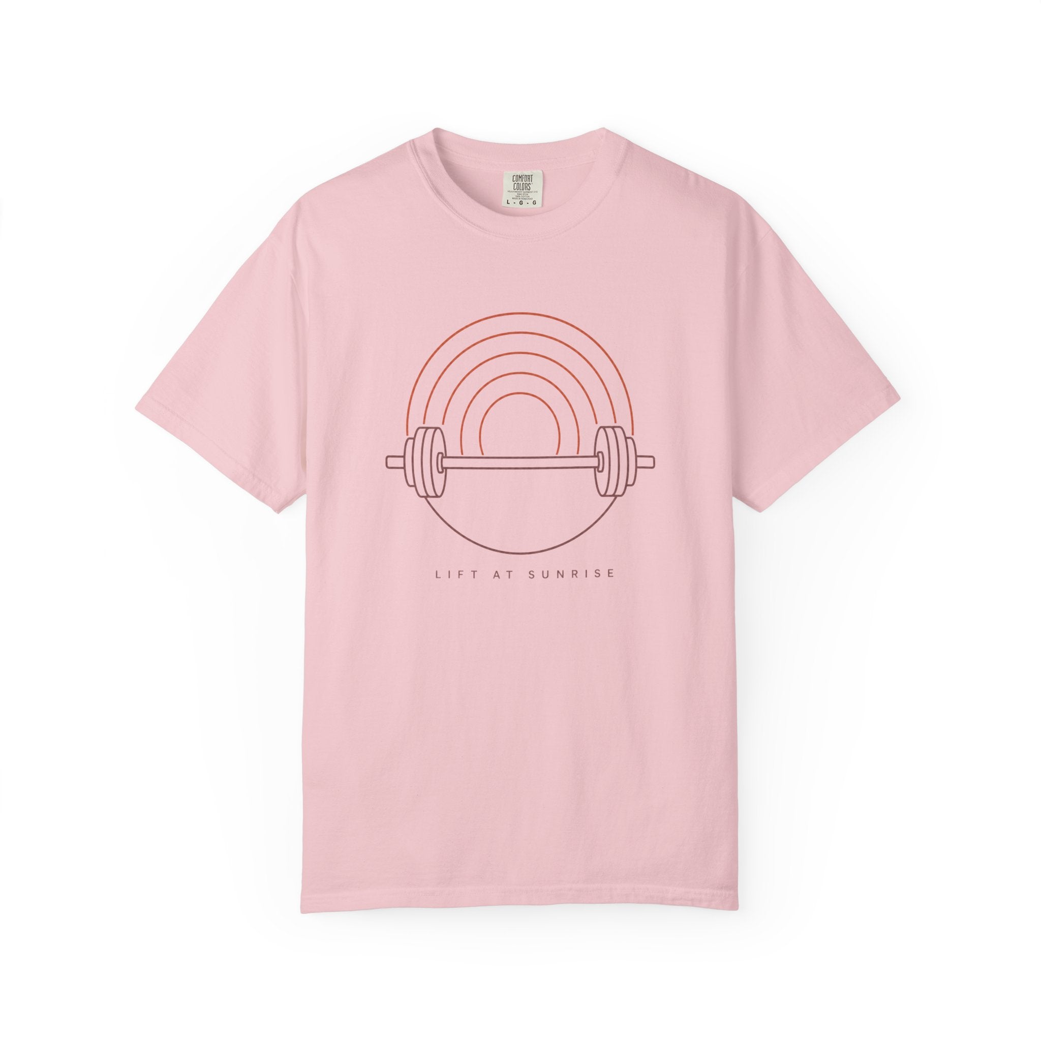 Fitness Rainbow T-Shirt — Live At Sunrise Barbell Graphic Tee