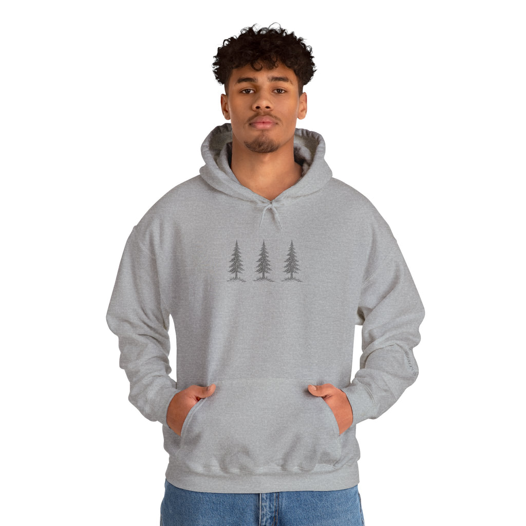 Hoodie — "Hide & Seek Champion" Sasquatch Forest Graphic Hooded Sweatshirt