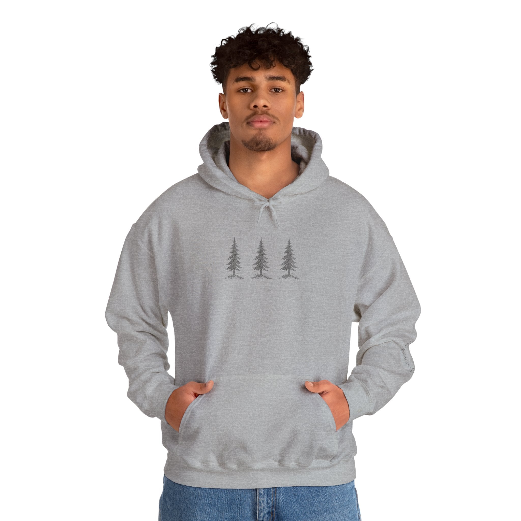 Hoodie — "Hide & Seek Champion" Sasquatch Forest Graphic Hooded Sweatshirt