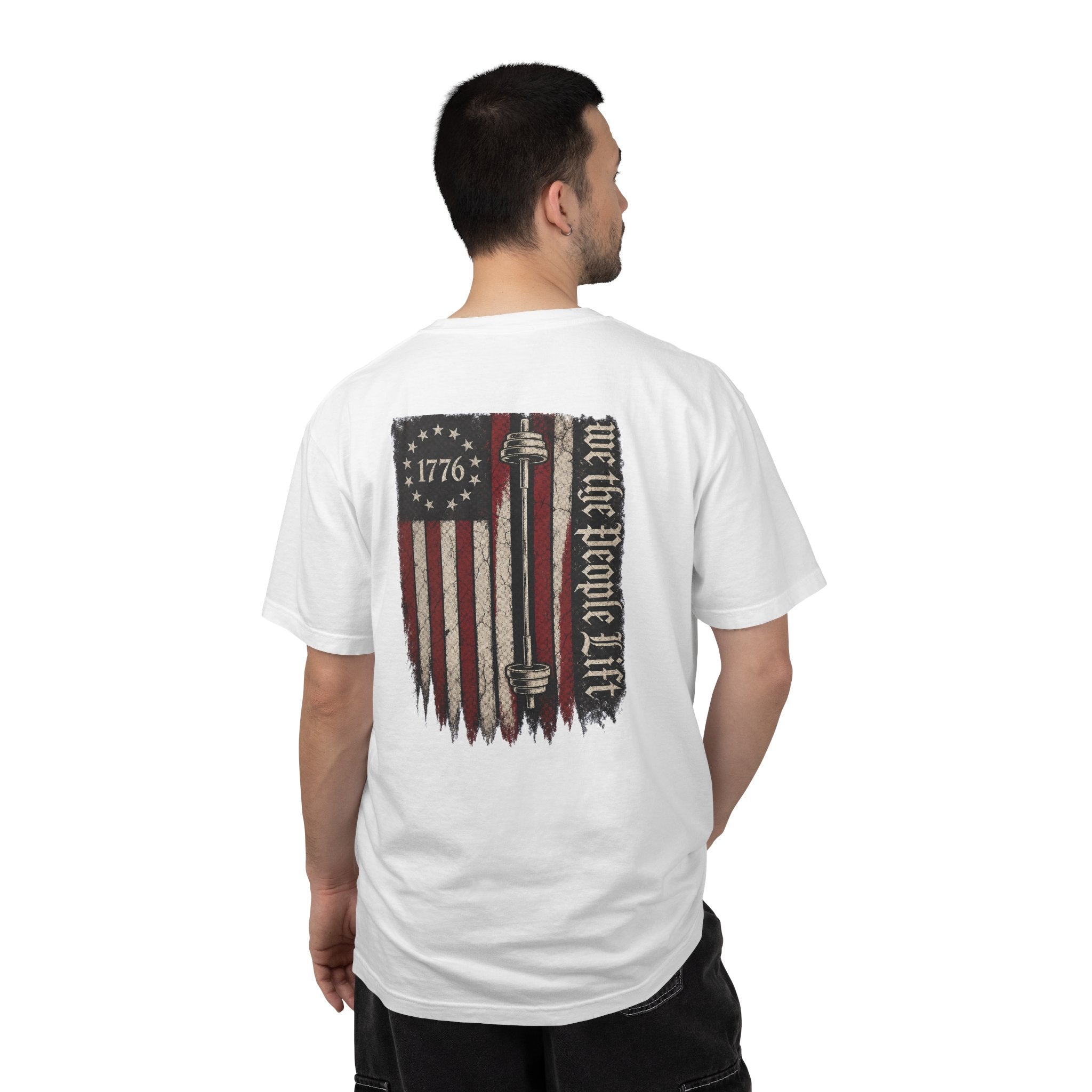 Patriotic "1776" Flag T-Shirt — We The People Back Graphic