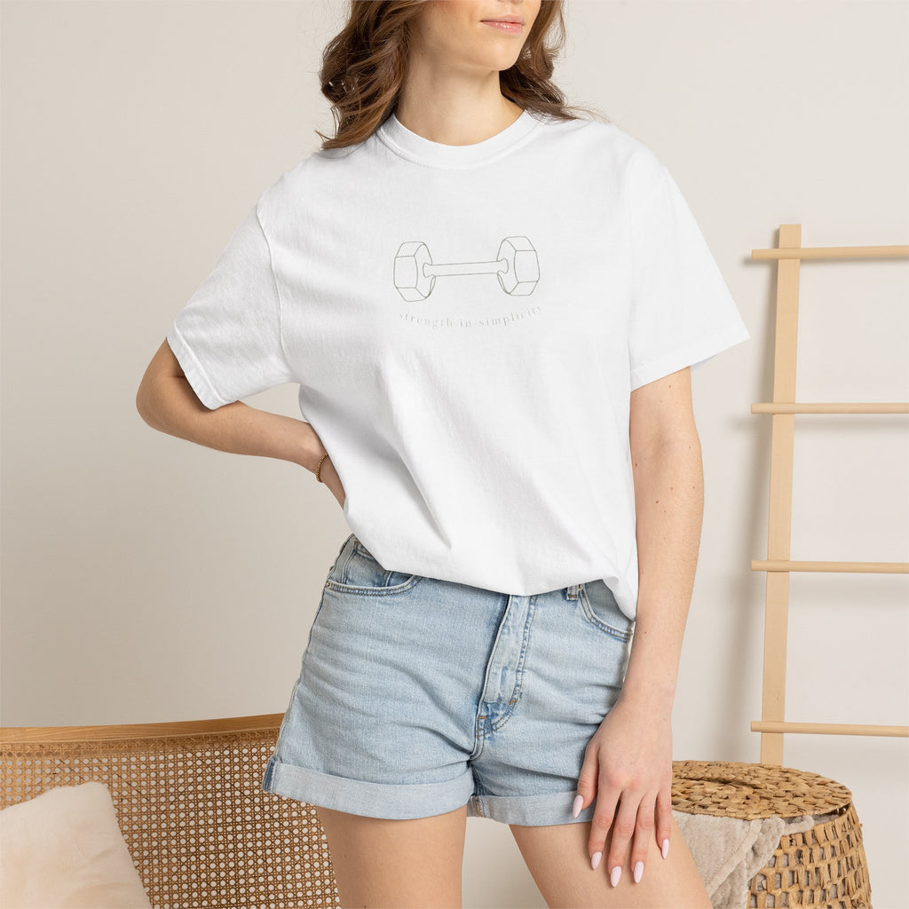 Strength in Simplicity Barbell T-Shirt