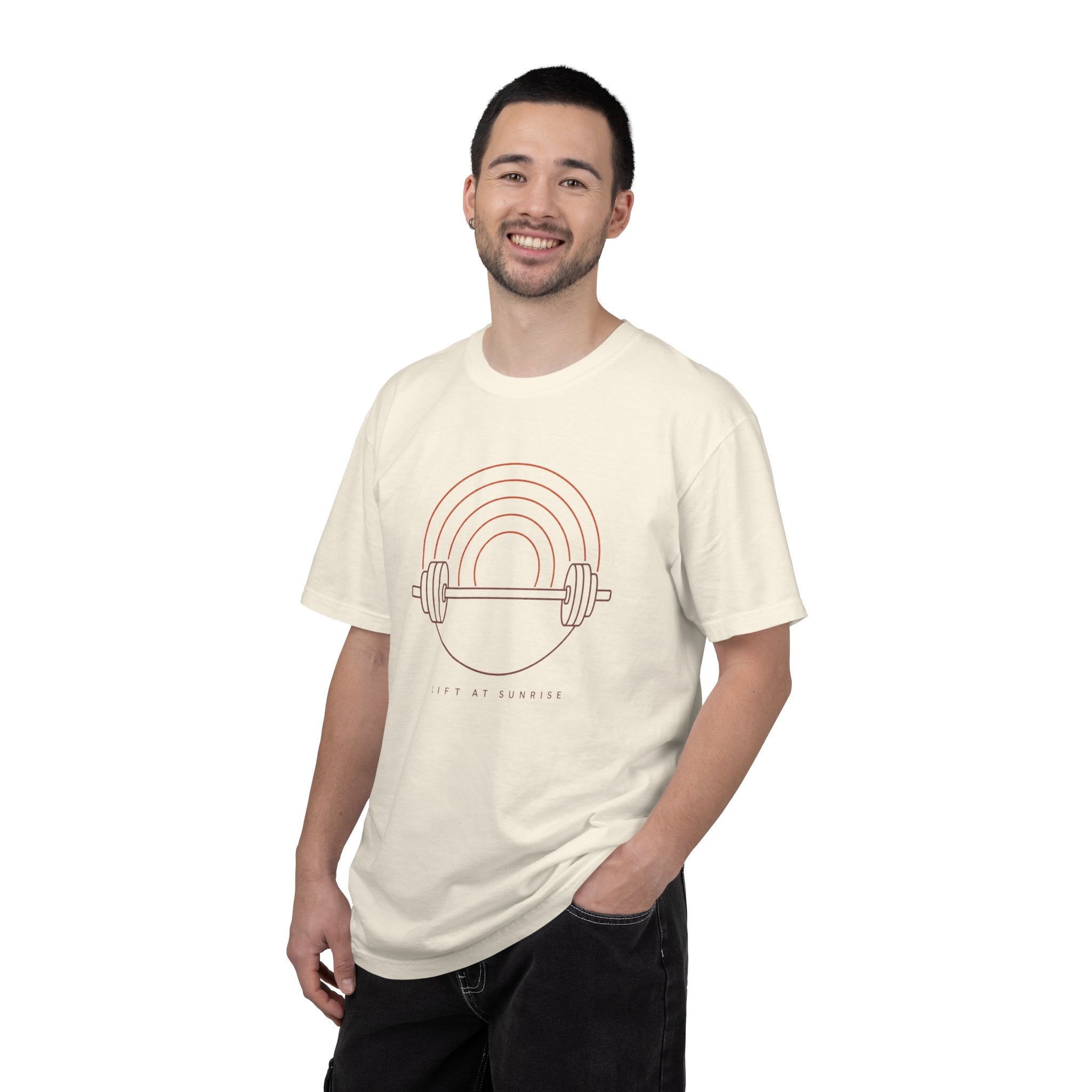 Fitness Rainbow T-Shirt — Live At Sunrise Barbell Graphic Tee