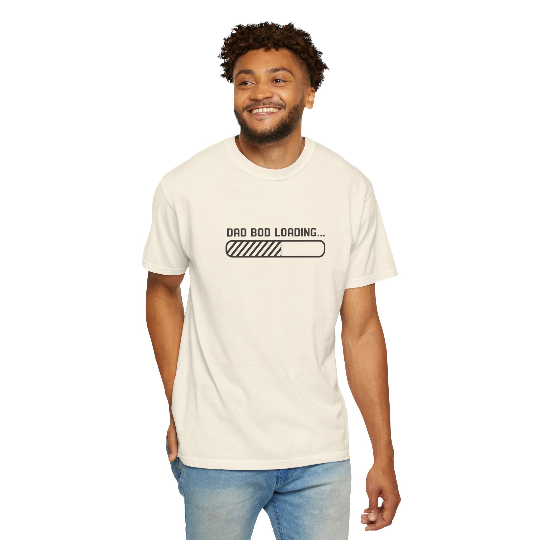 Dad Bod Loading T-Shirt — Funny Fatherhood Progress Bar Tee