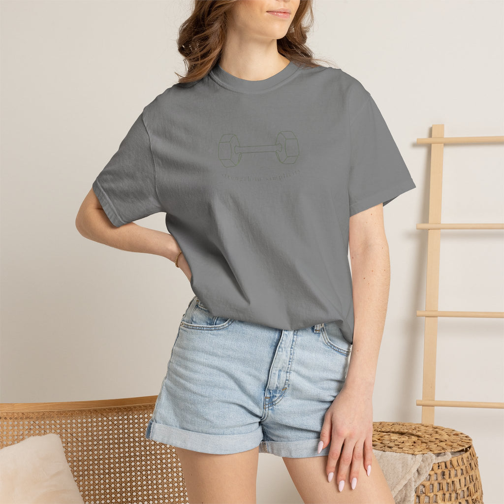 Strength in Simplicity Barbell T-Shirt