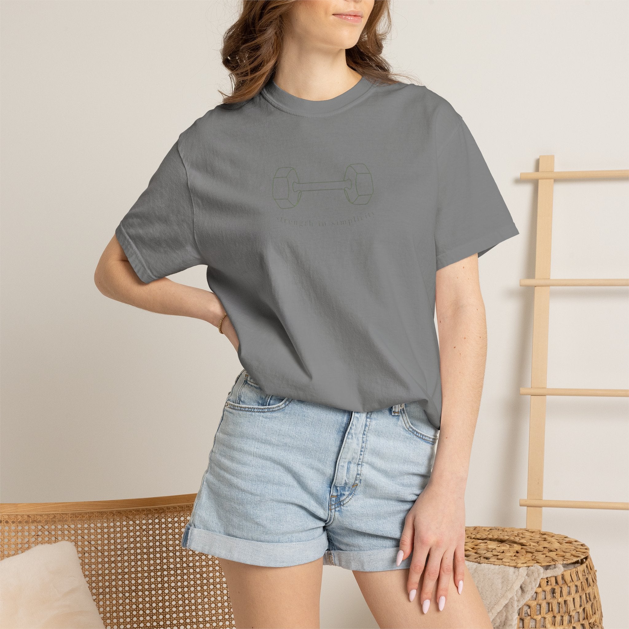 Strength in Simplicity Barbell T-Shirt
