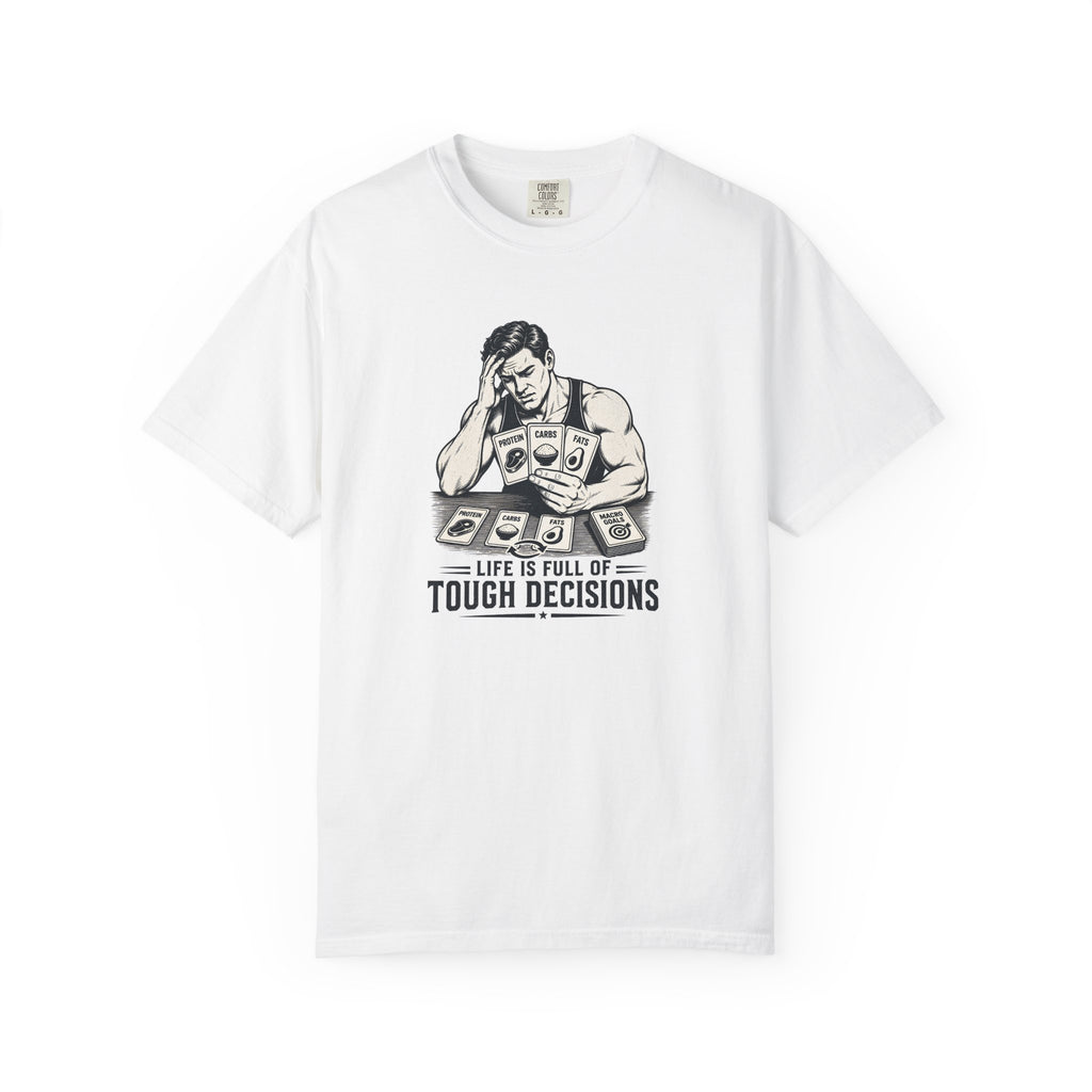 T-Shirt “Life Is Full of Tough Decisions” Funny Card-Player Graphic Tee