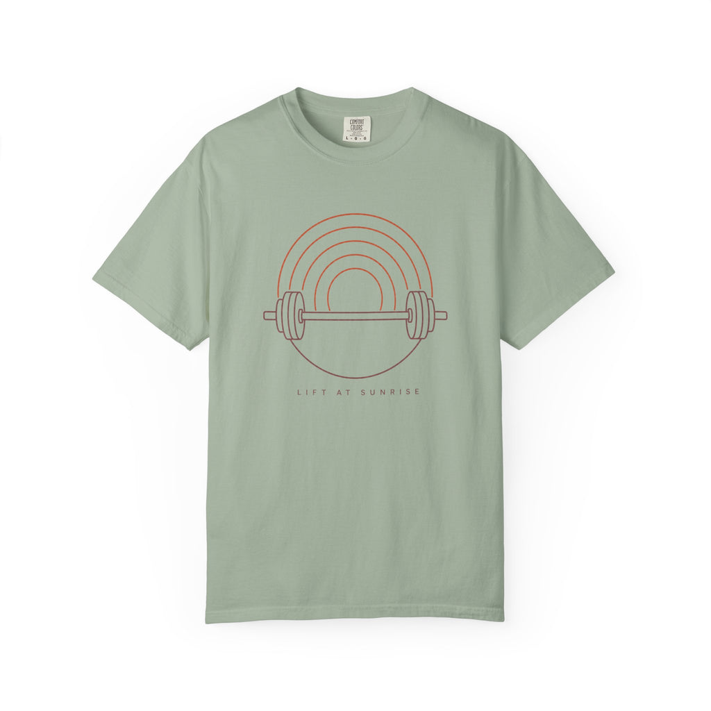 Fitness Rainbow T-Shirt — Live At Sunrise Barbell Graphic Tee