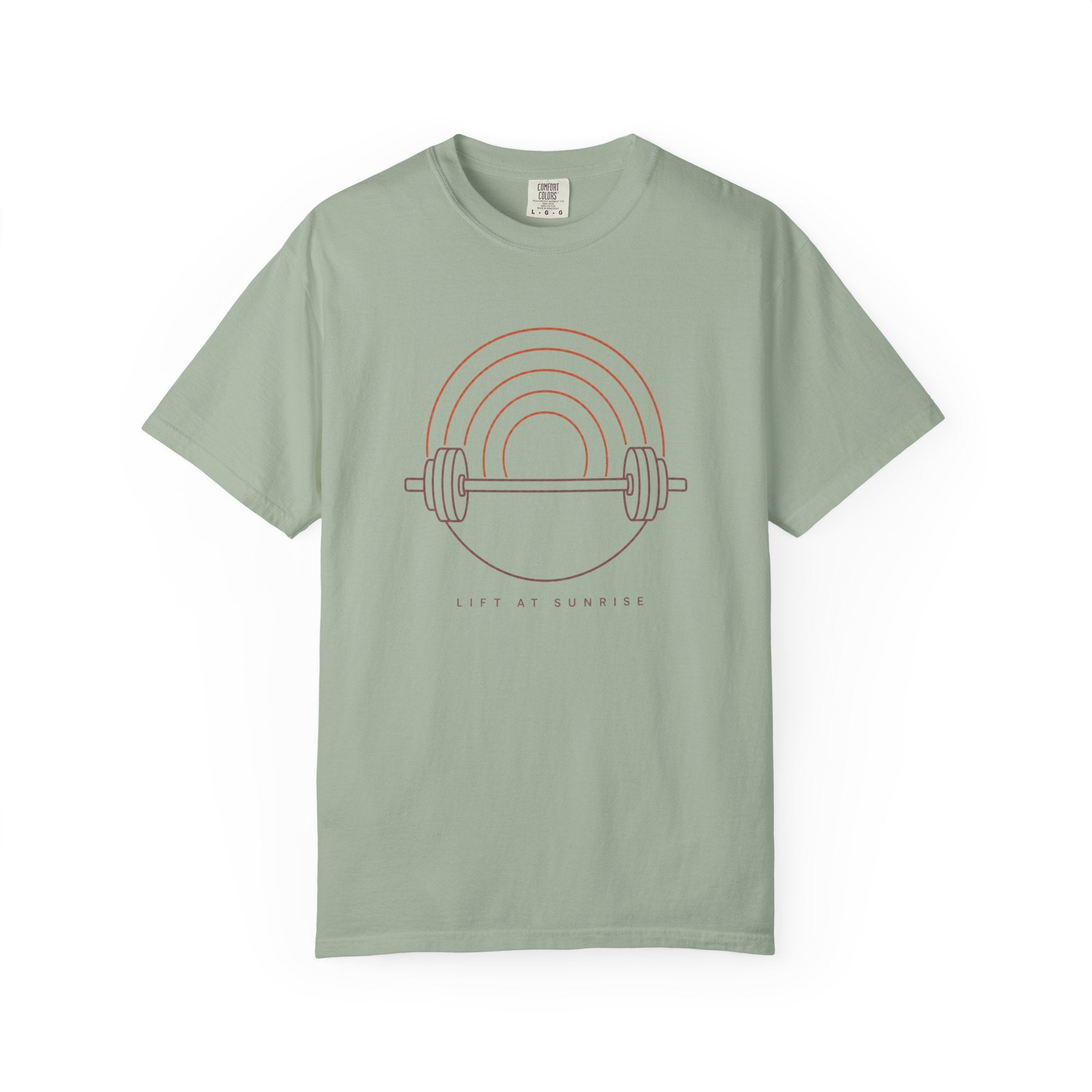 Fitness Rainbow T-Shirt — Live At Sunrise Barbell Graphic Tee