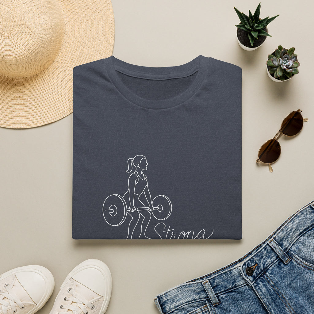 Girl lifting weights T-Shirt
