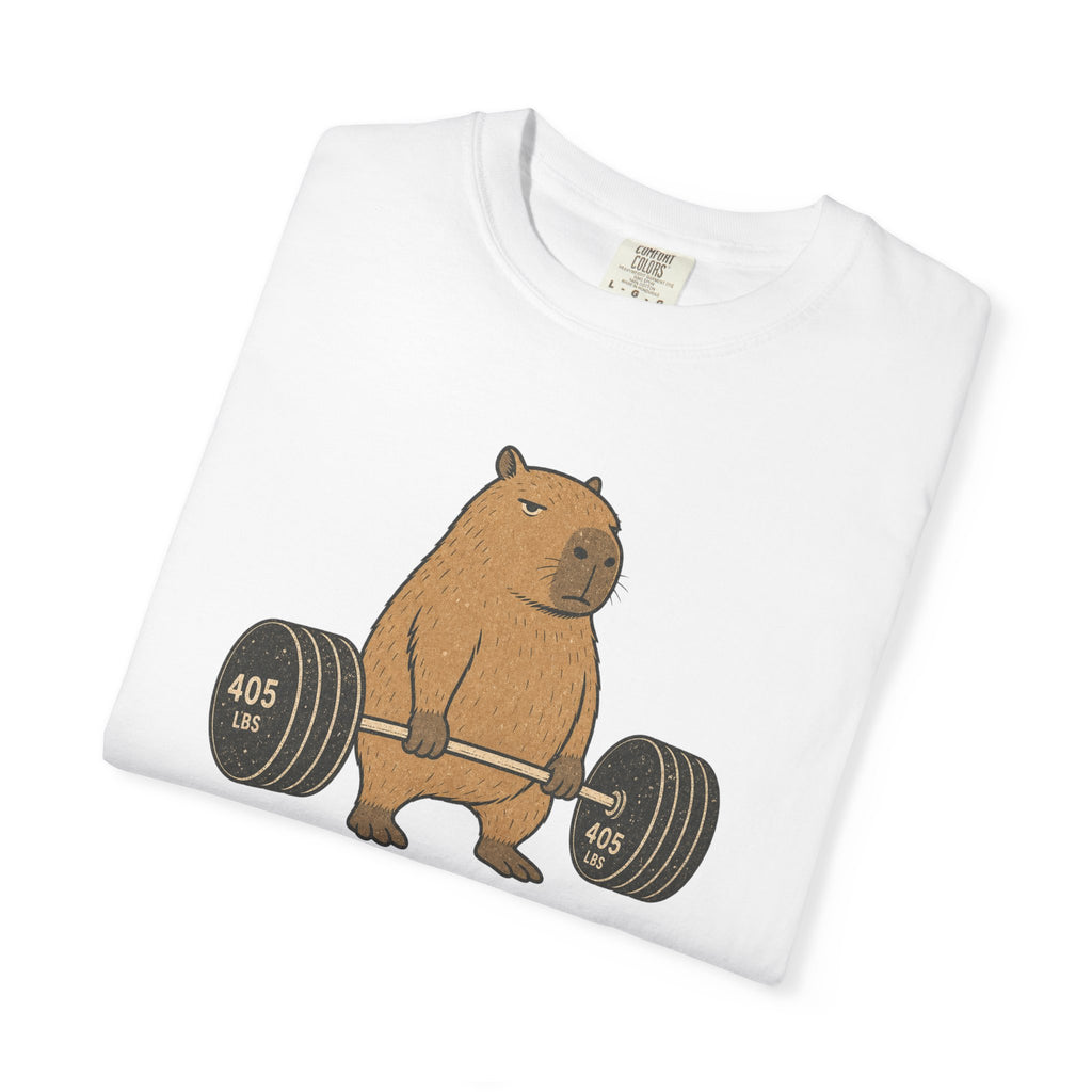 Bear Lifting Barbell T-Shirt — "Zero Days Off (Emotionally)" Gym Humor Tee
