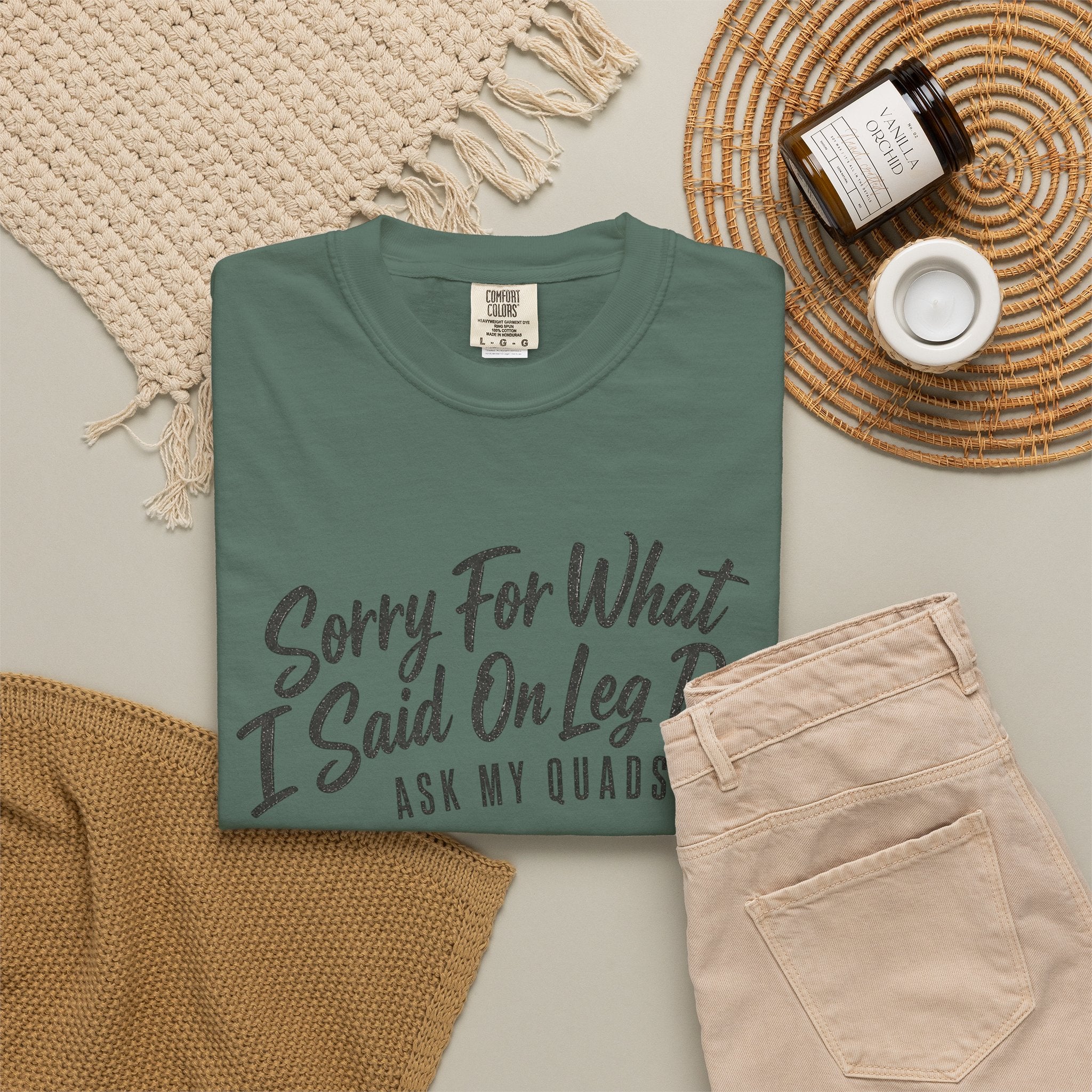 Leg Day T-Shirt — "Sorry For What I Said On Leg Day" Gym Workout Tee