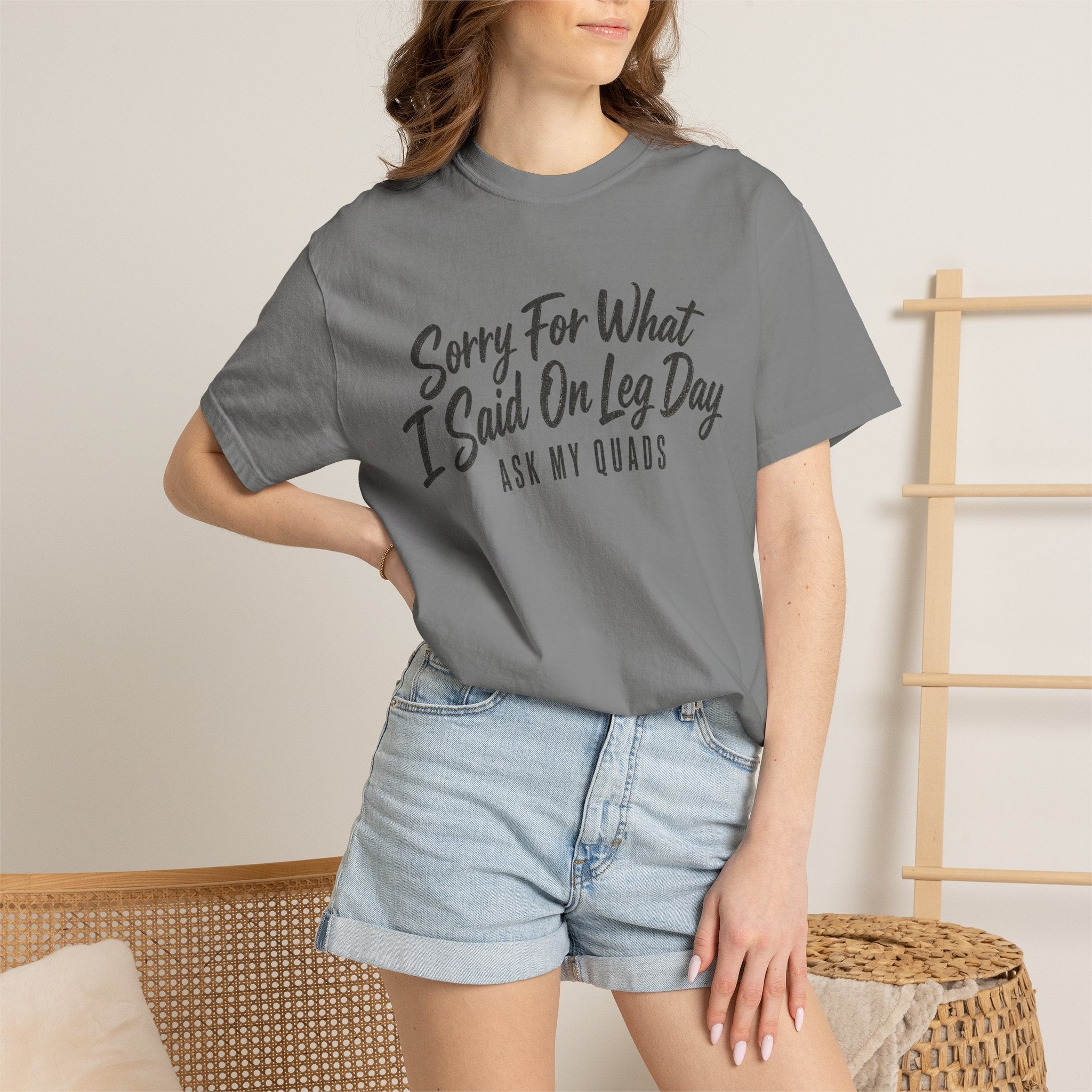 Leg Day T-Shirt — "Sorry For What I Said On Leg Day" Gym Workout Tee