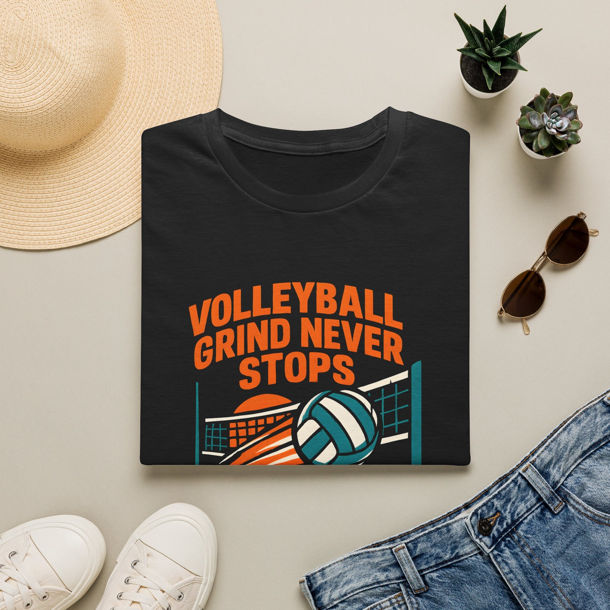 Volleyball Grind Never Stops T-Shirt