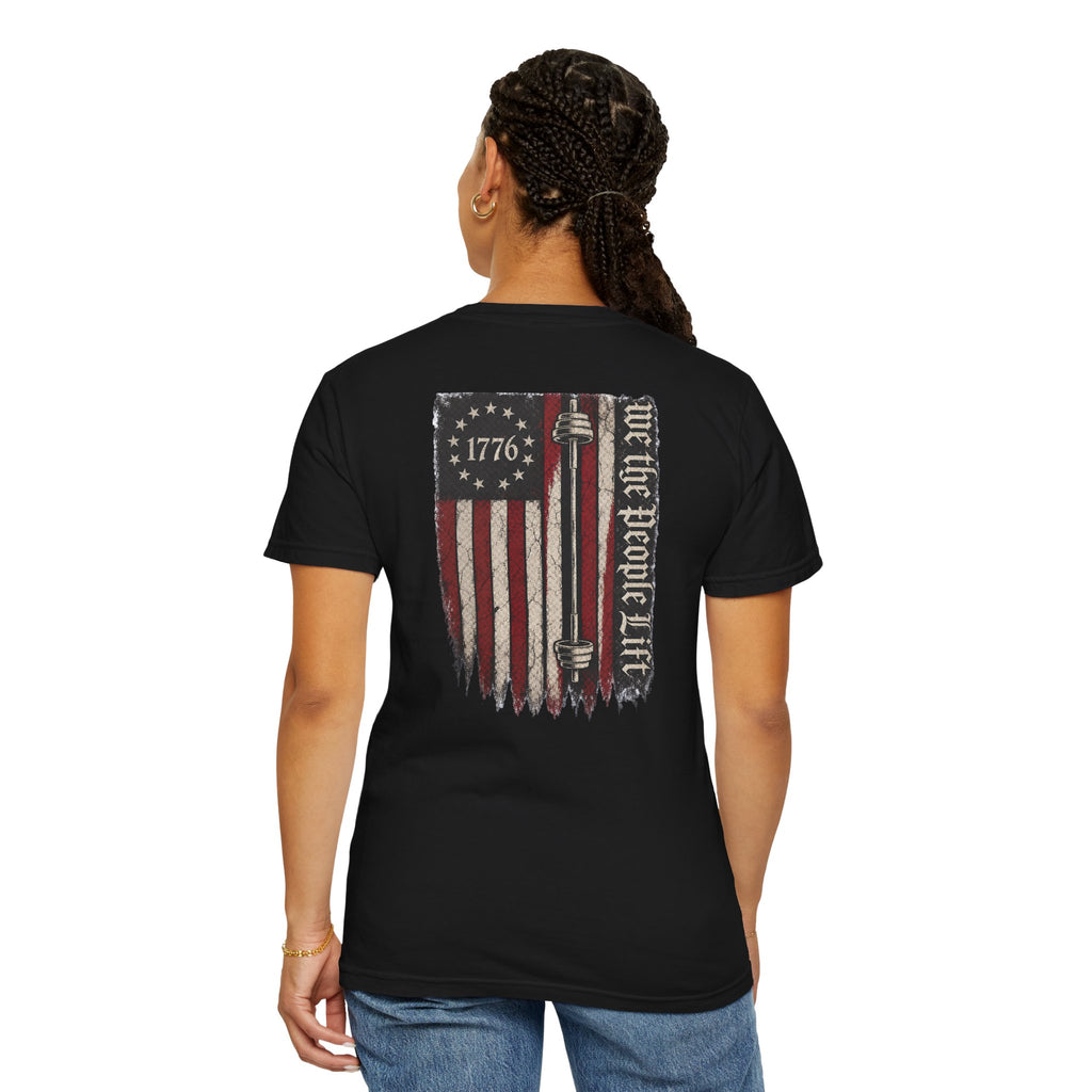 Patriotic "1776" Flag T-Shirt — We The People Back Graphic