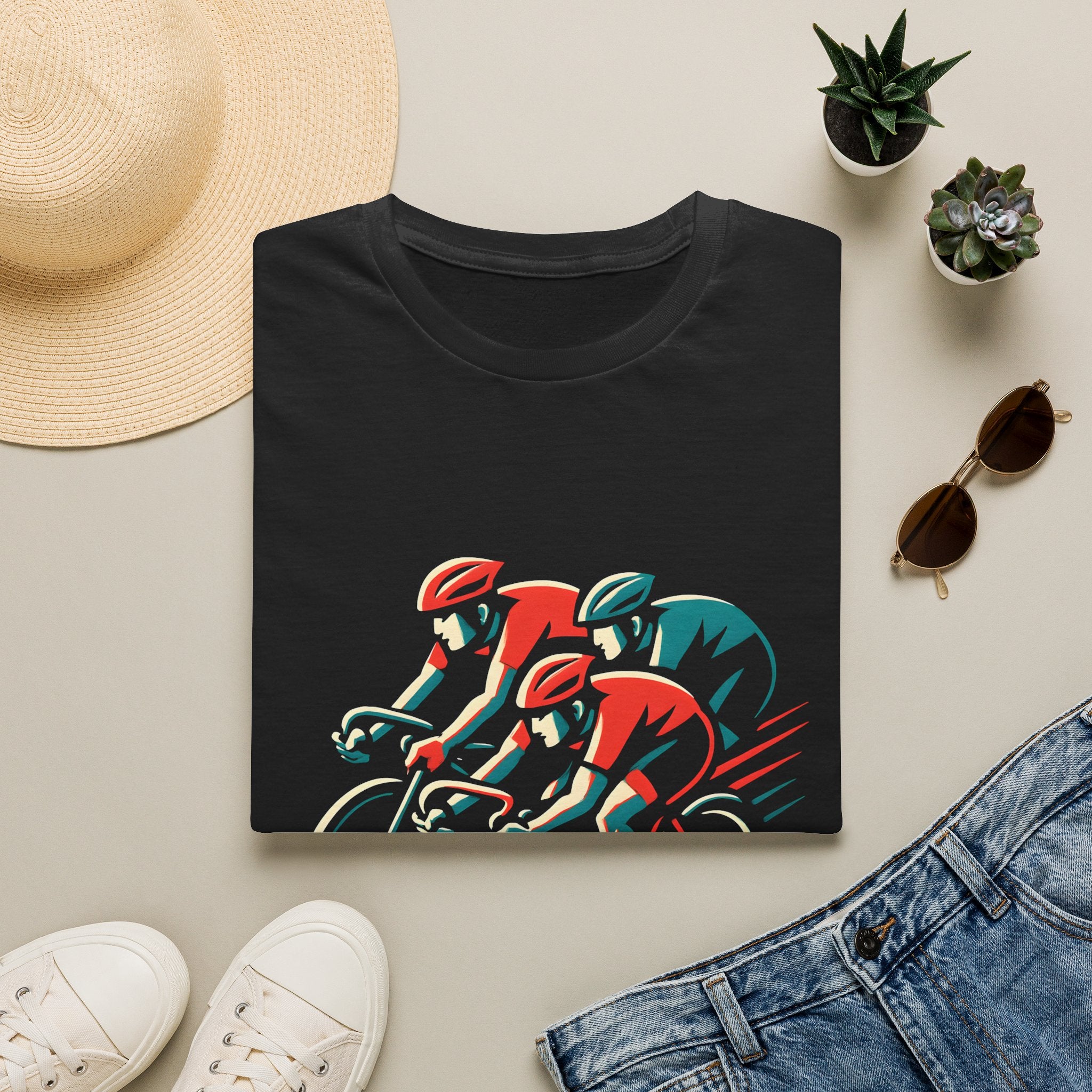 Cyclists Racing Scene T-Shirt