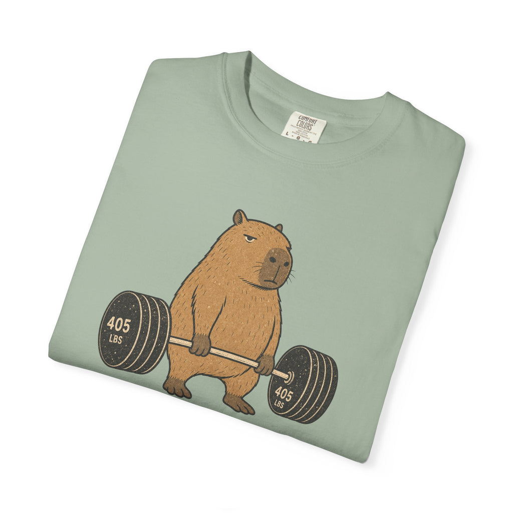 Bear Lifting Barbell T-Shirt — "Zero Days Off (Emotionally)" Gym Humor Tee
