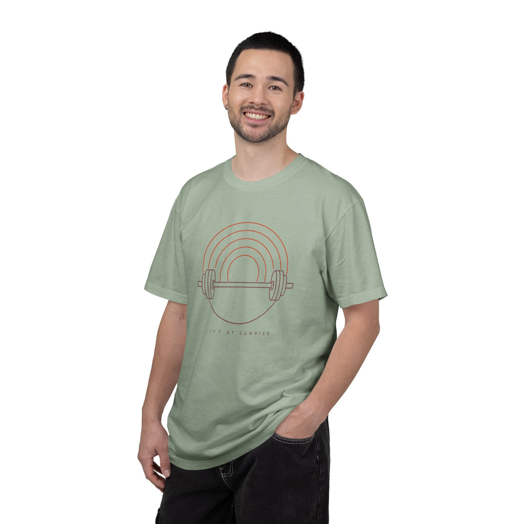 Fitness Rainbow T-Shirt — Live At Sunrise Barbell Graphic Tee