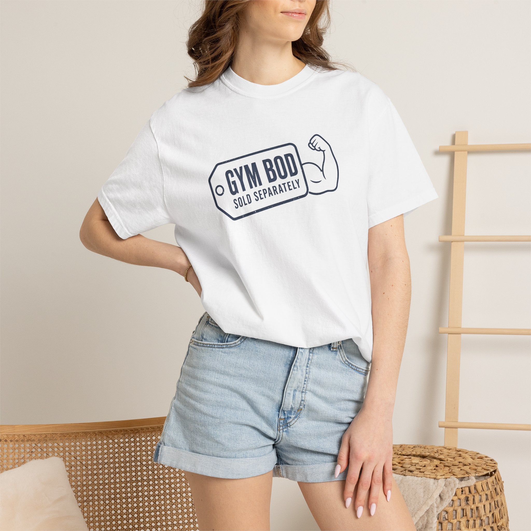 Gym Bod T-Shirt — "Gym Bod Sold Separately" Fitness Tee