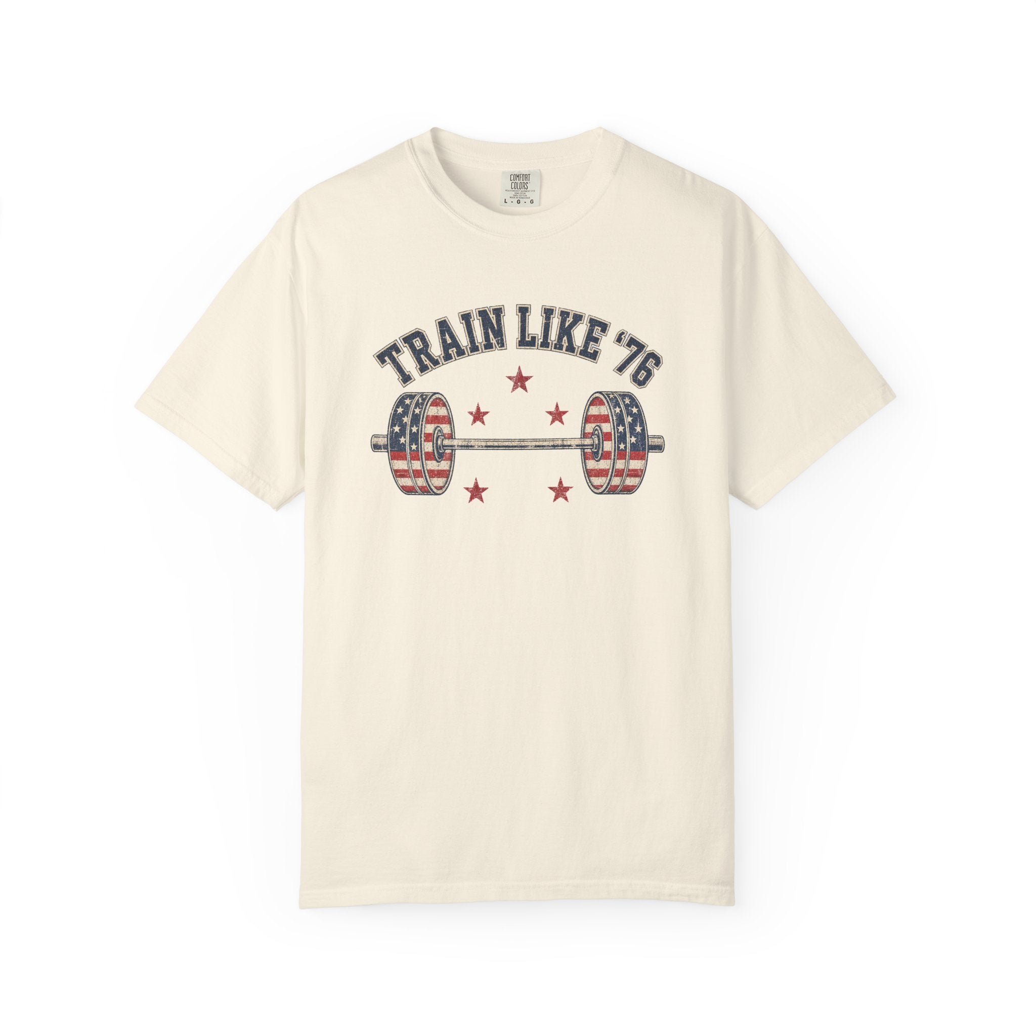 Patriotic 'Train Like '76' Weightlifting T-Shirt