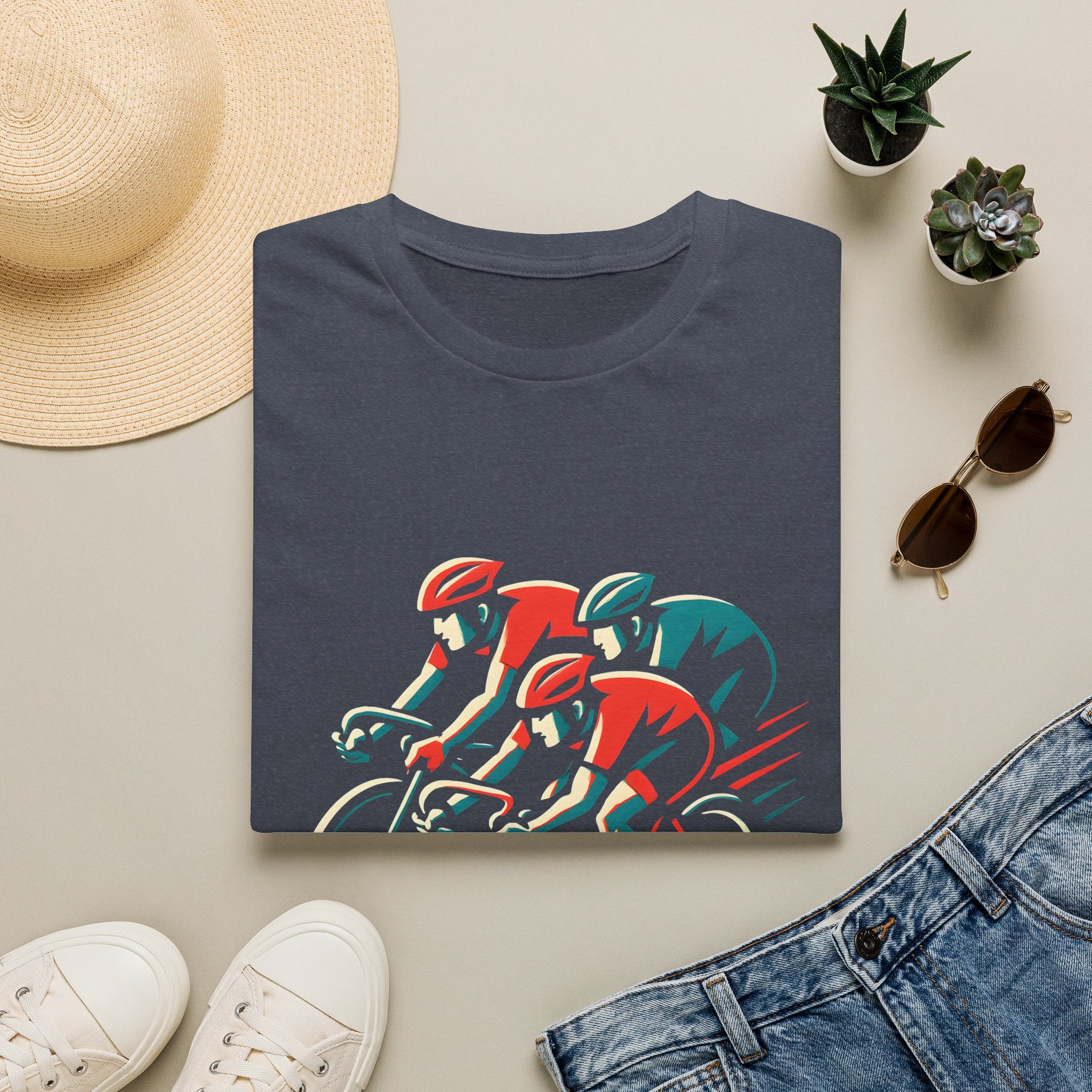 Cyclists Racing Scene T-Shirt