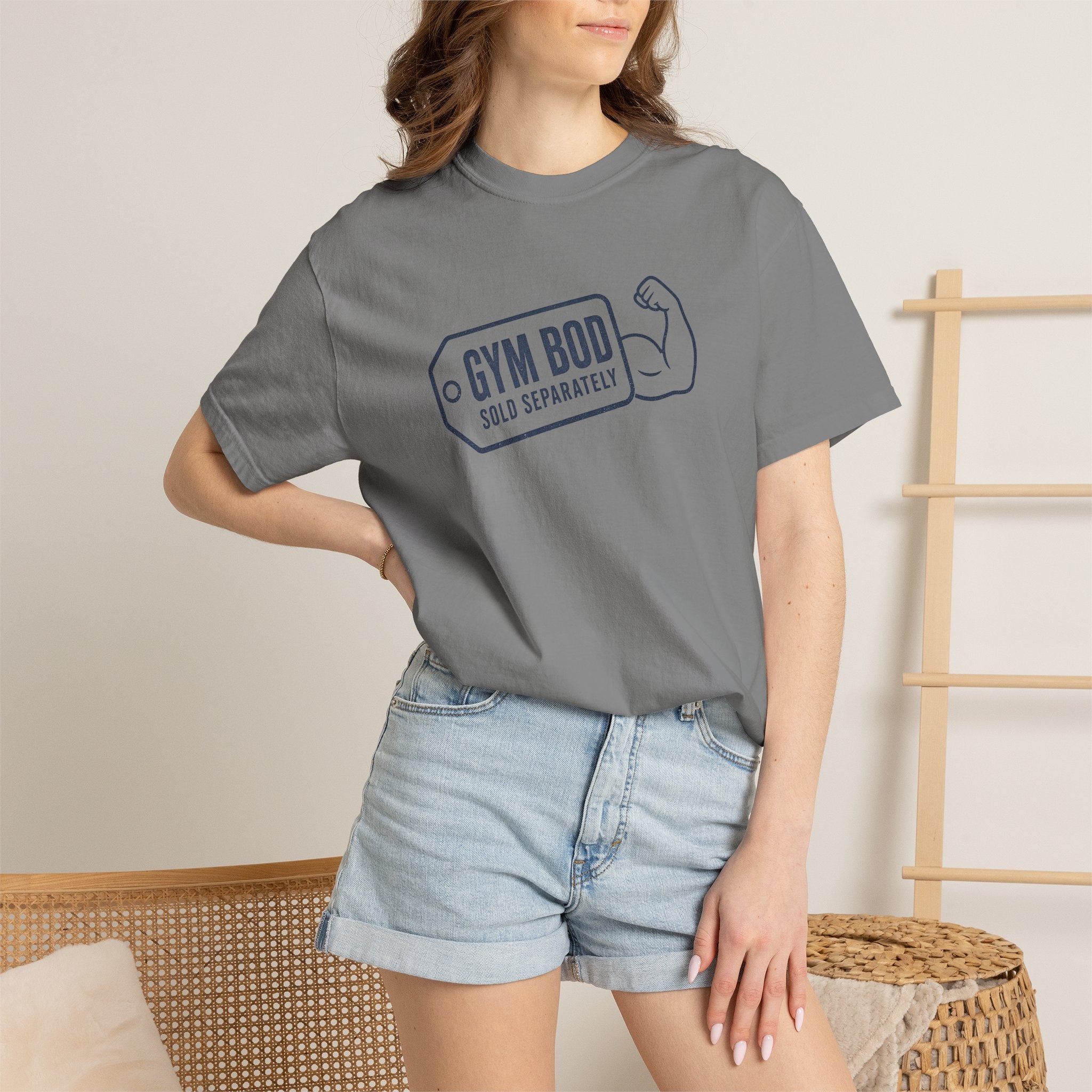 Gym Bod T-Shirt — "Gym Bod Sold Separately" Fitness Tee