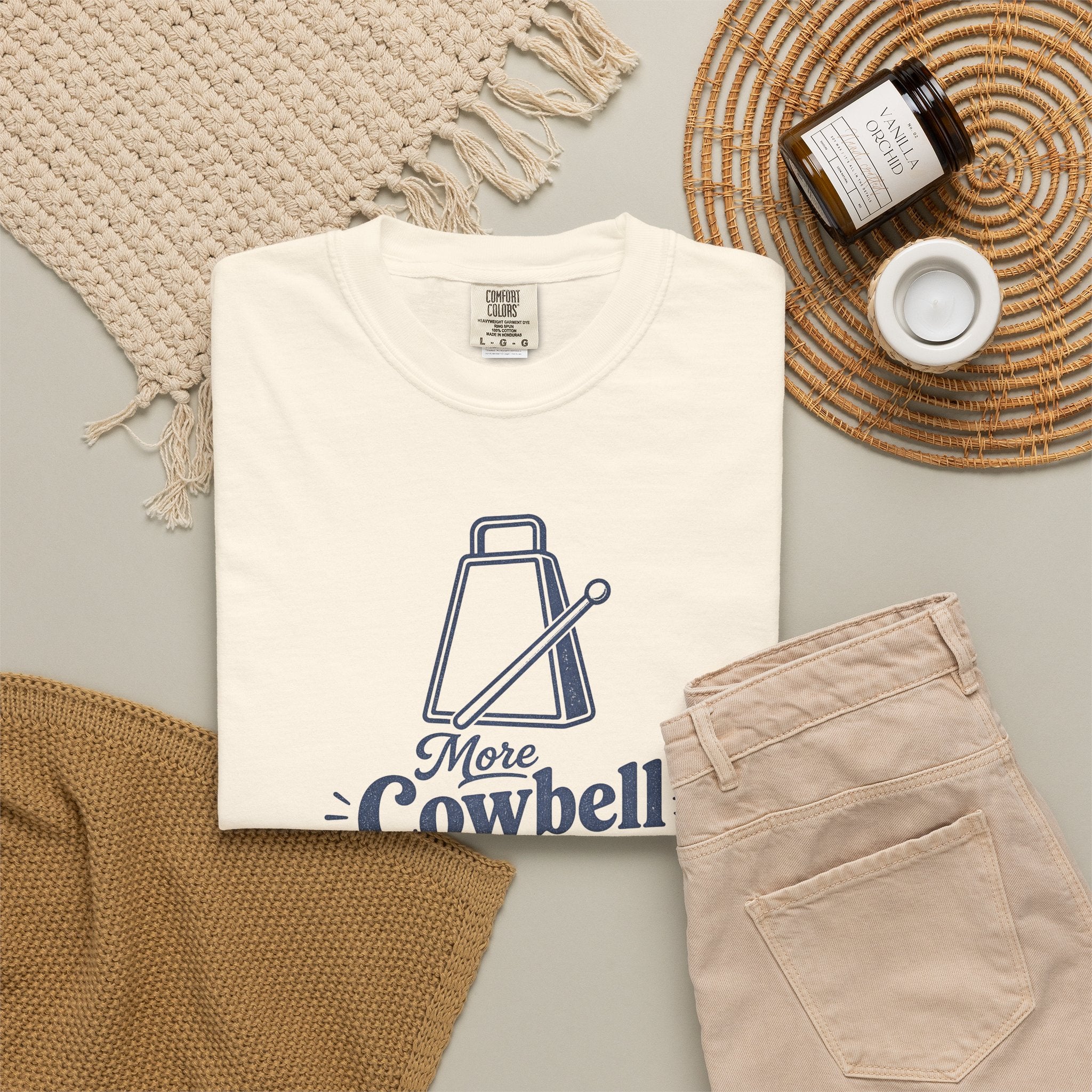Cowbell Graphic T-Shirt — “More Cowbell, More Reps” Fitness Tee