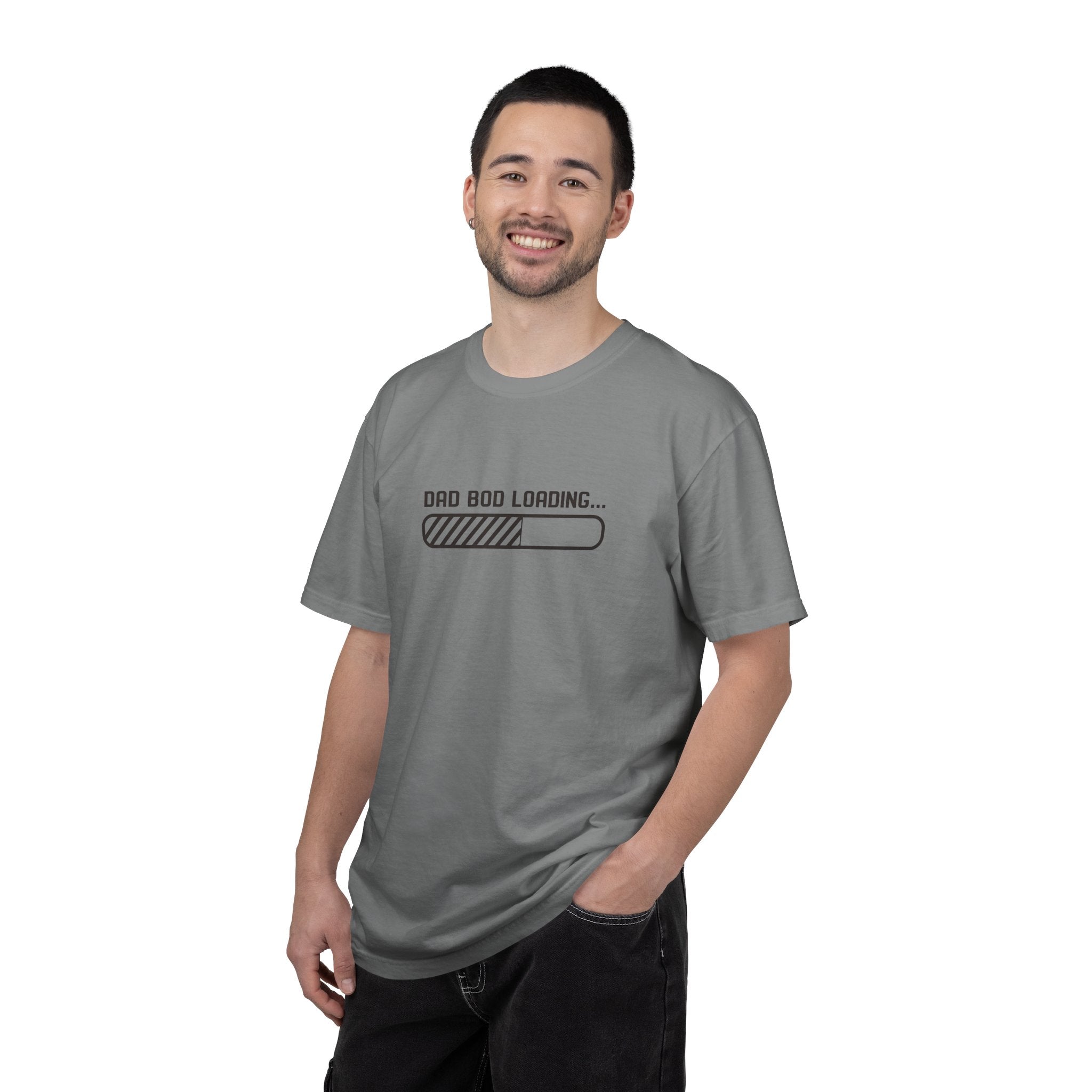 Dad Bod Loading T-Shirt — Funny Fatherhood Progress Bar Tee